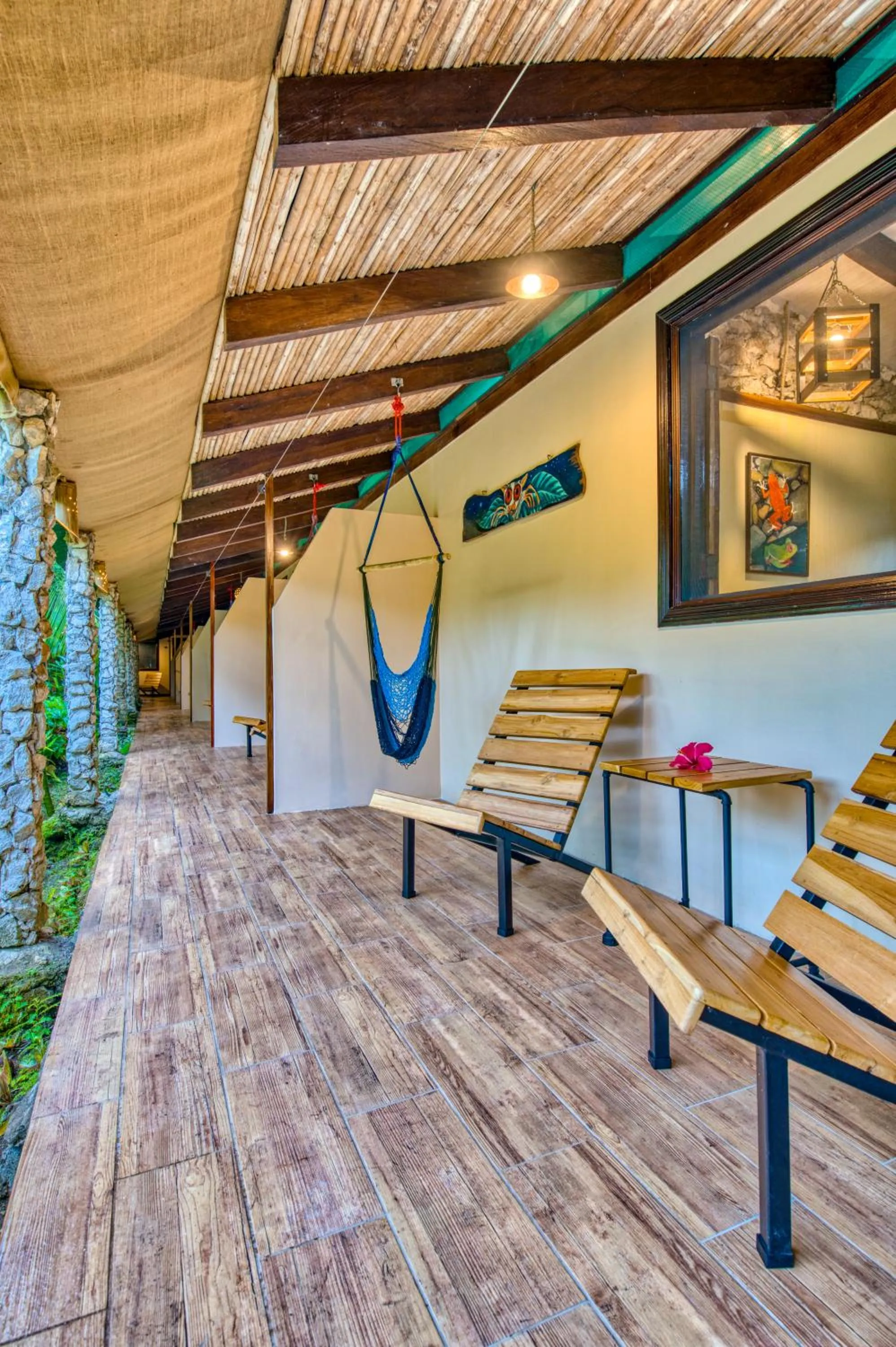 Garden in Atlantida Lodge Cahuita