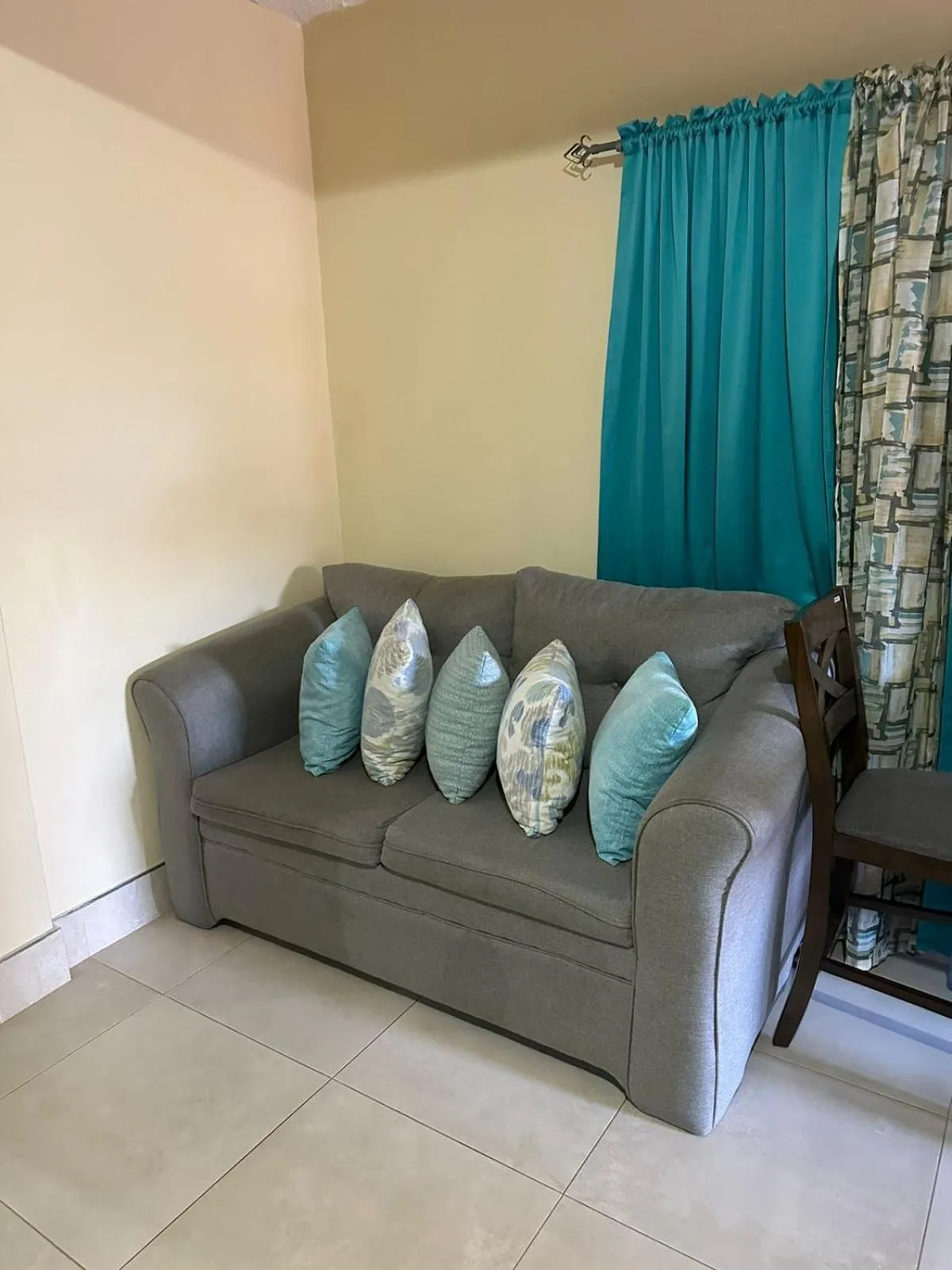 Seating area in White House by White River