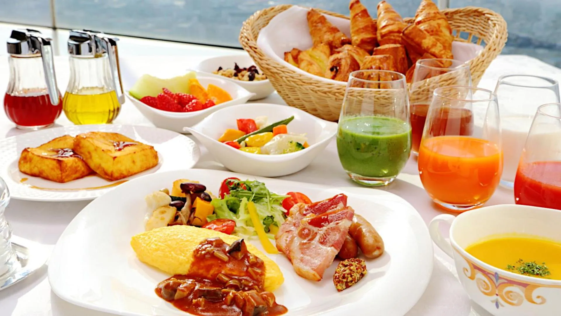 Buffet breakfast in Hotel Nikko Kochi Asahi Royal