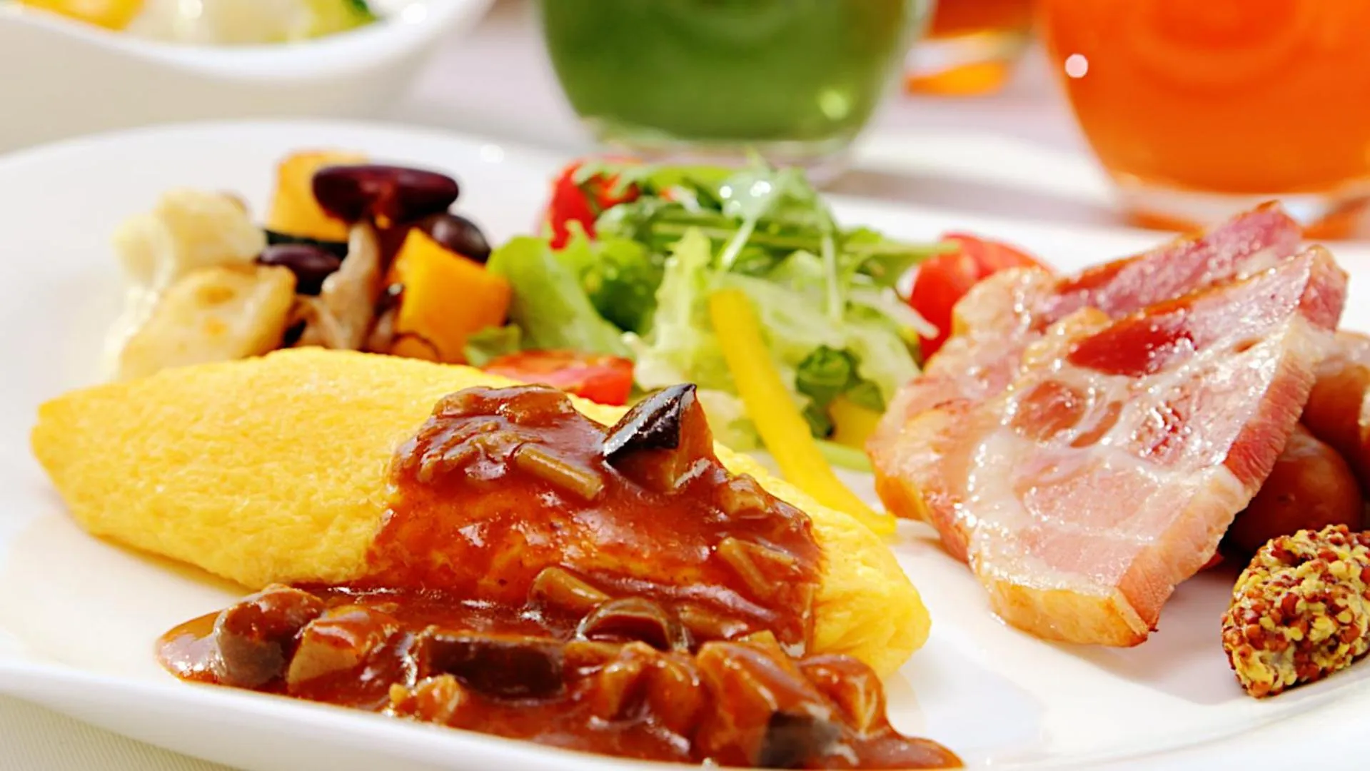 Buffet breakfast, Food in Hotel Nikko Kochi Asahi Royal