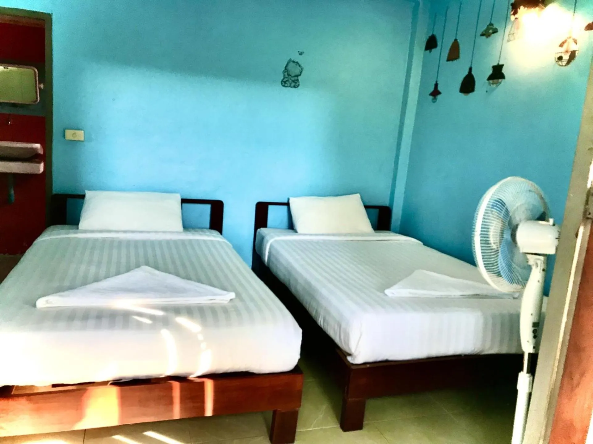 Bed in Frog Beach House