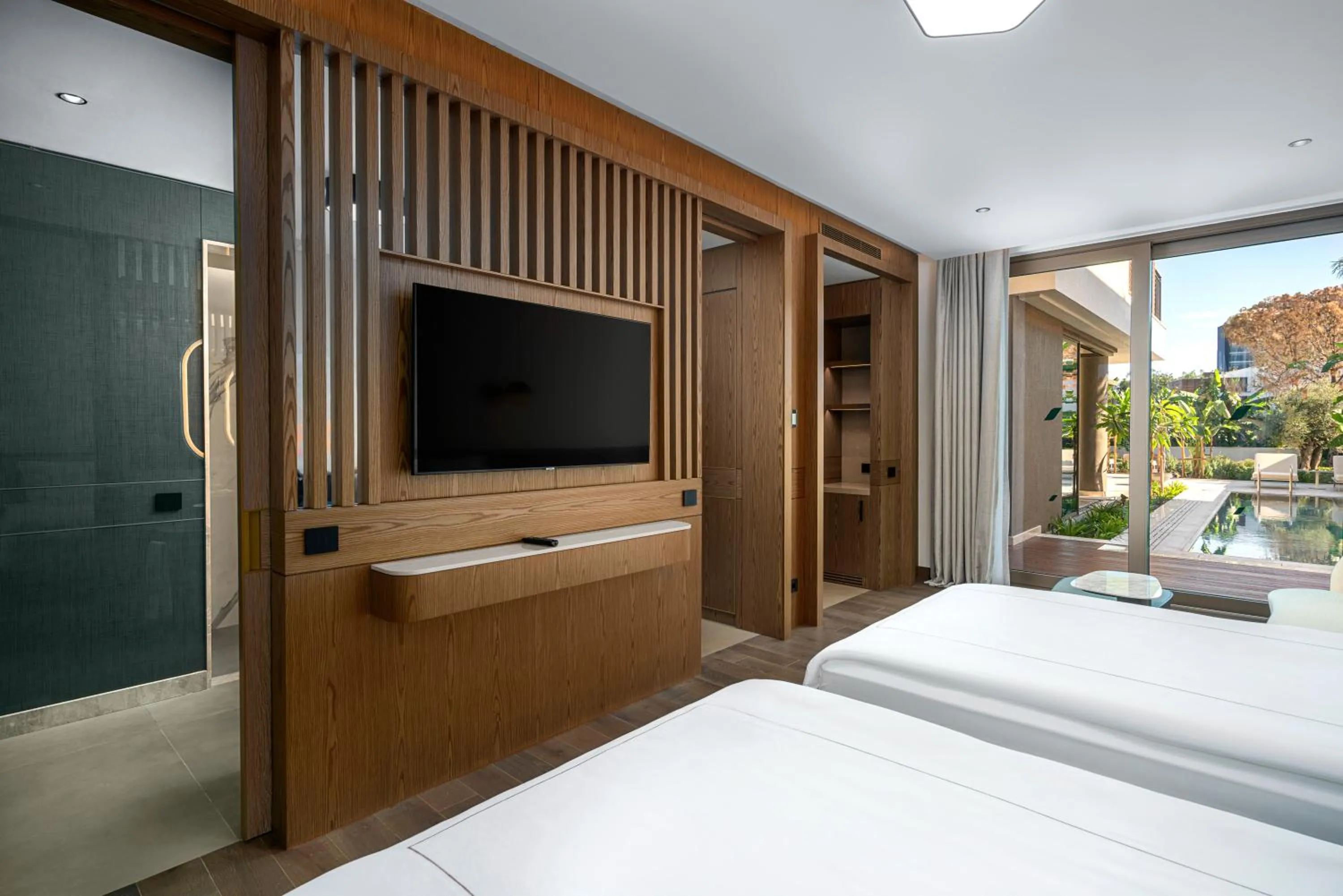 Communal lounge/ TV room, Bed in Bayou Villas Antalya - Ultra All Inclusive