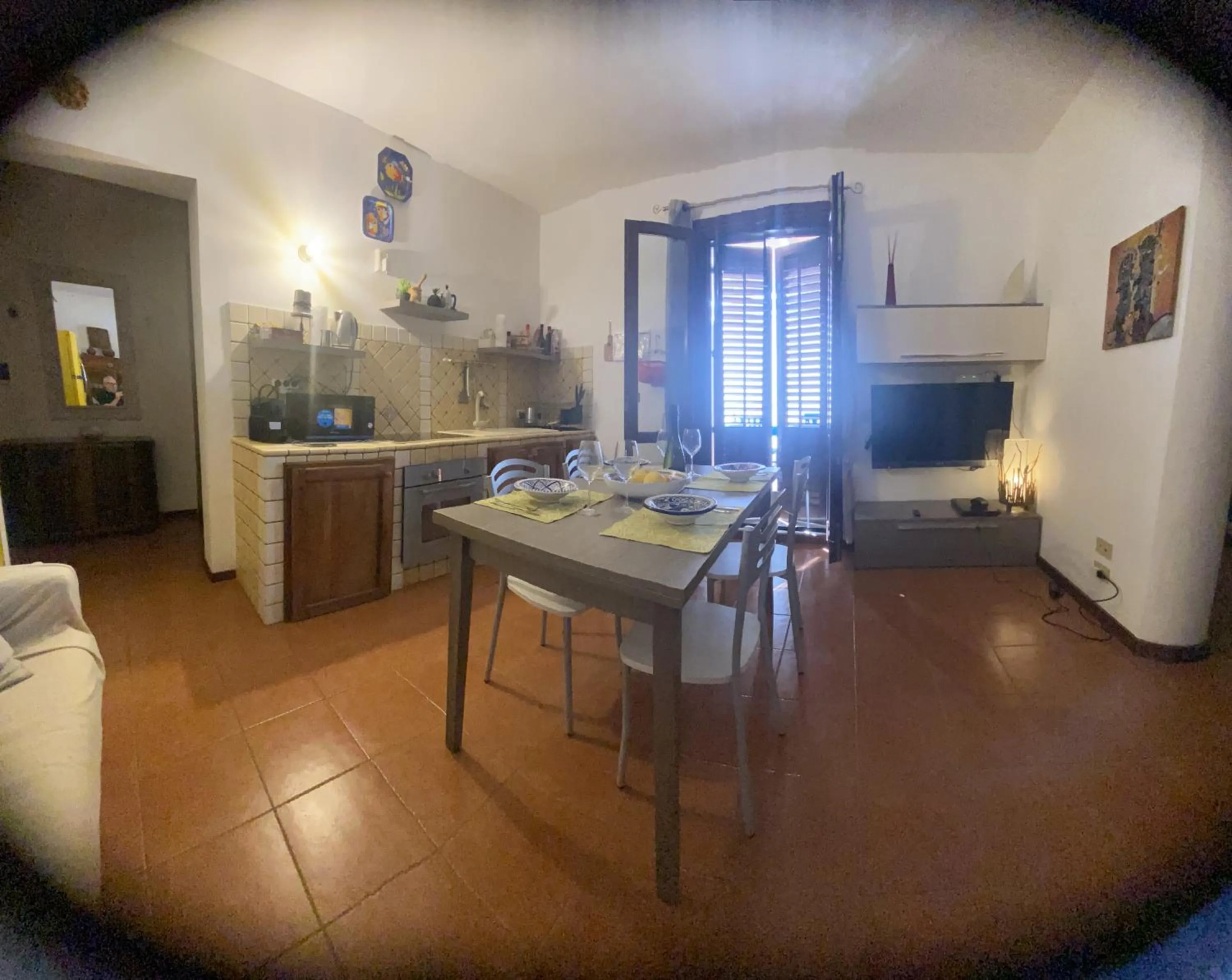 Seating area in Casa Emma