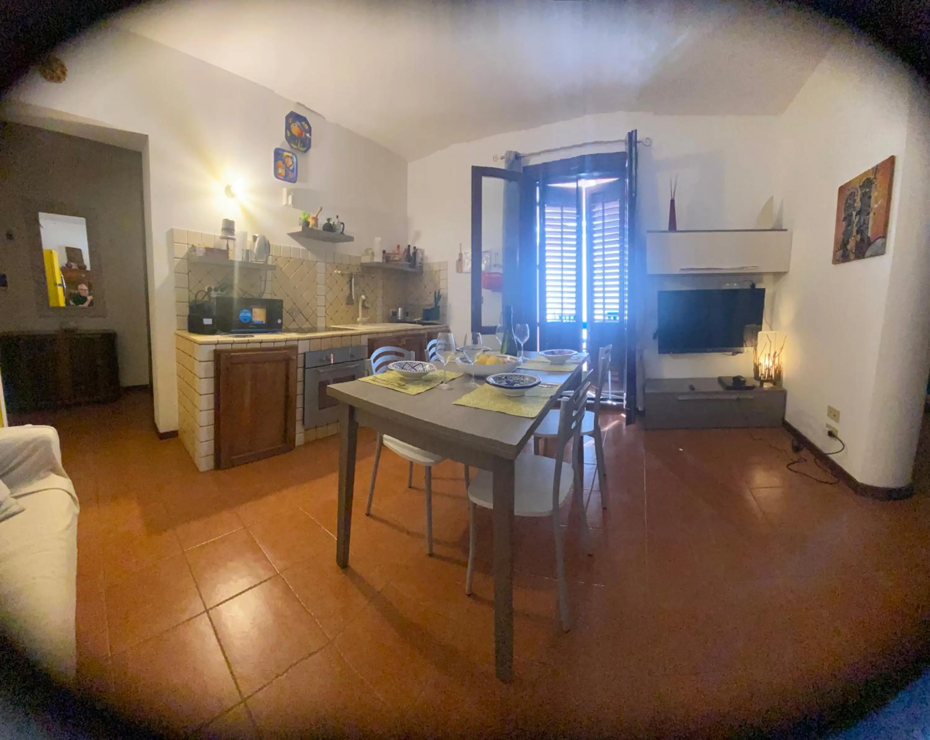 Seating area in Casa Emma