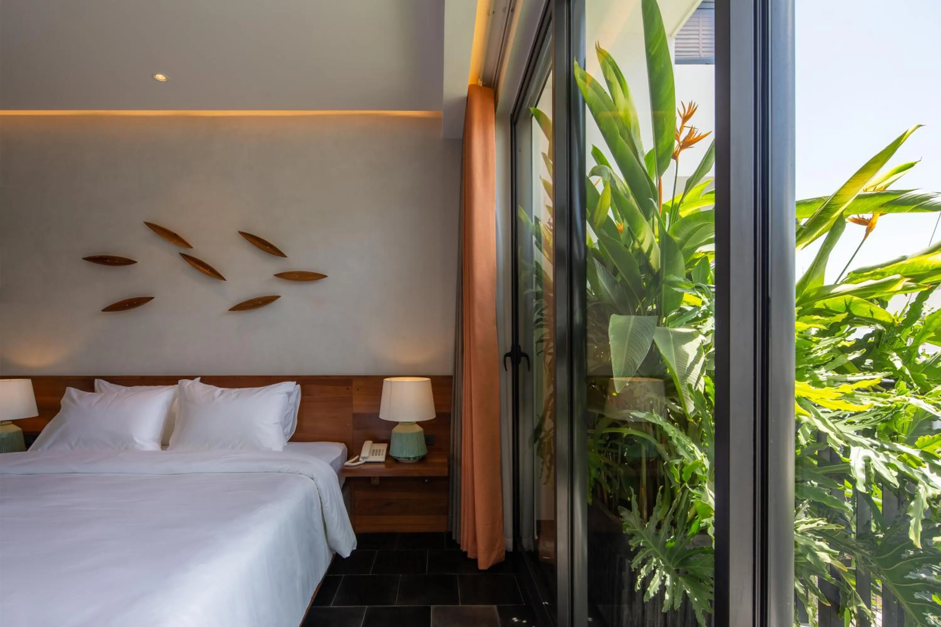 Balcony/Terrace, Bed in Le Mint Hotel Quy Nhơn