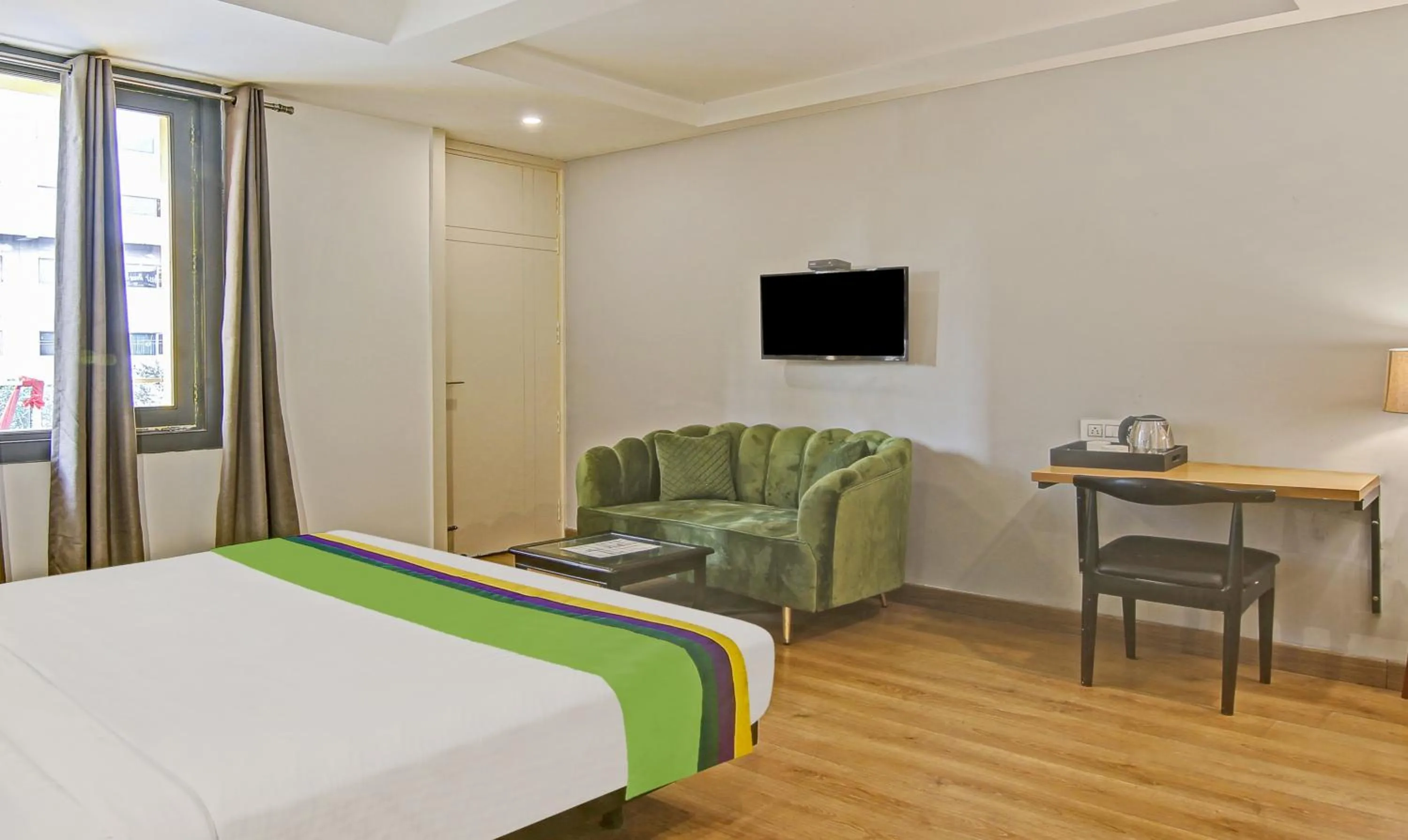 Bed in Treebo Ahinsa Residency Sohna Road