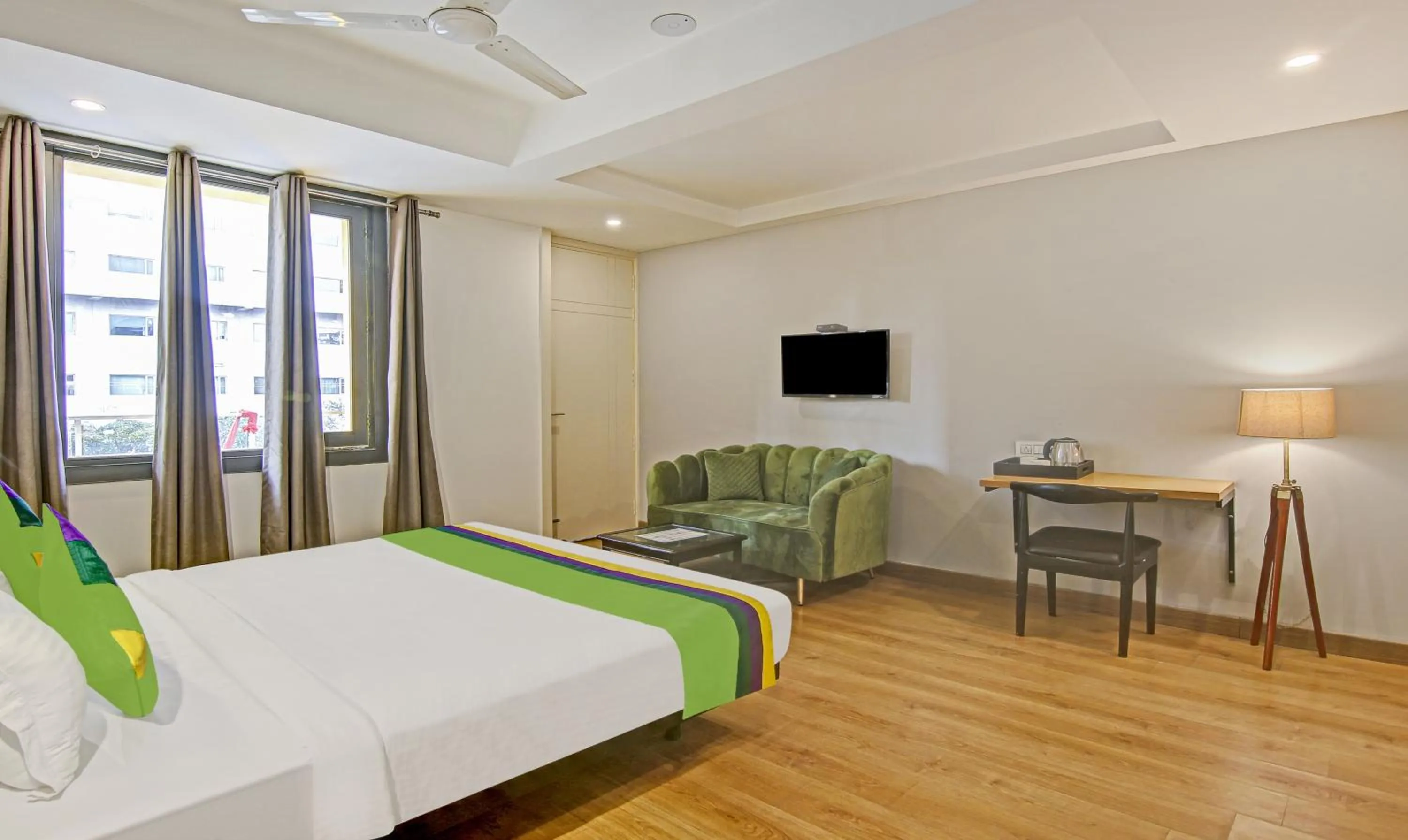 Bed in Treebo Ahinsa Residency Sohna Road