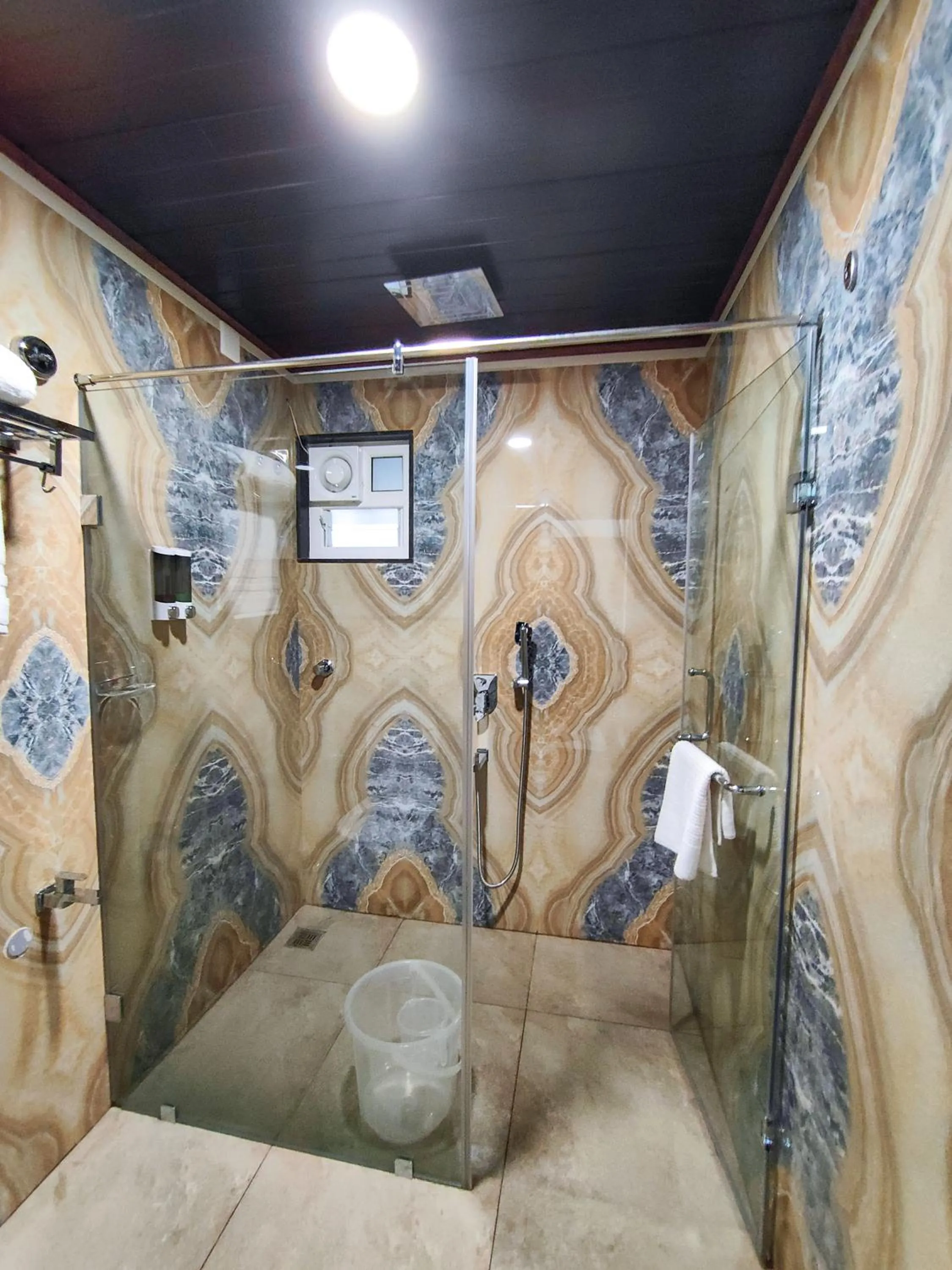 Shower in Hotel Udupi Inn, Udupi