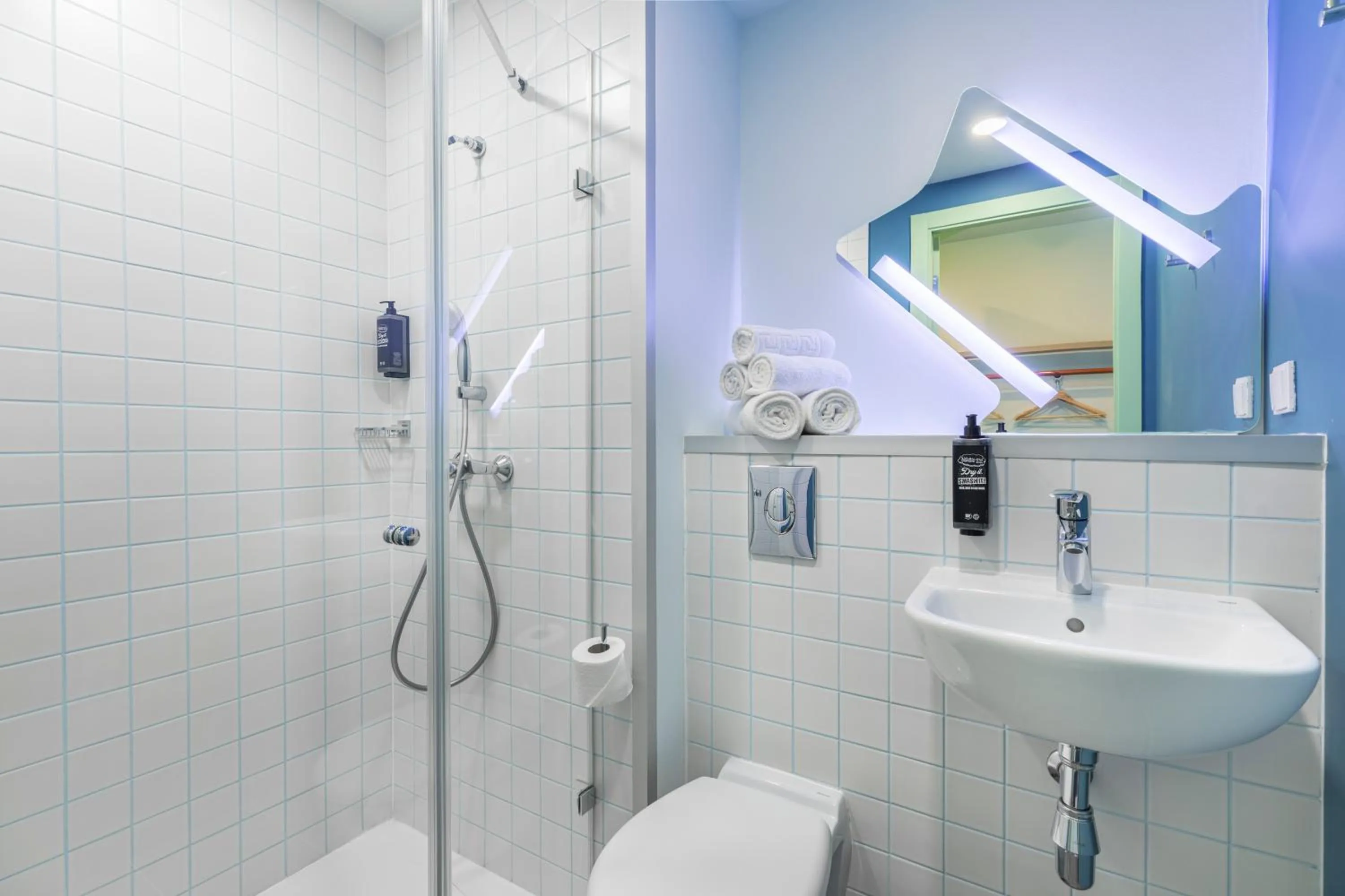 Bathroom in ibis budget Tbilisi Center