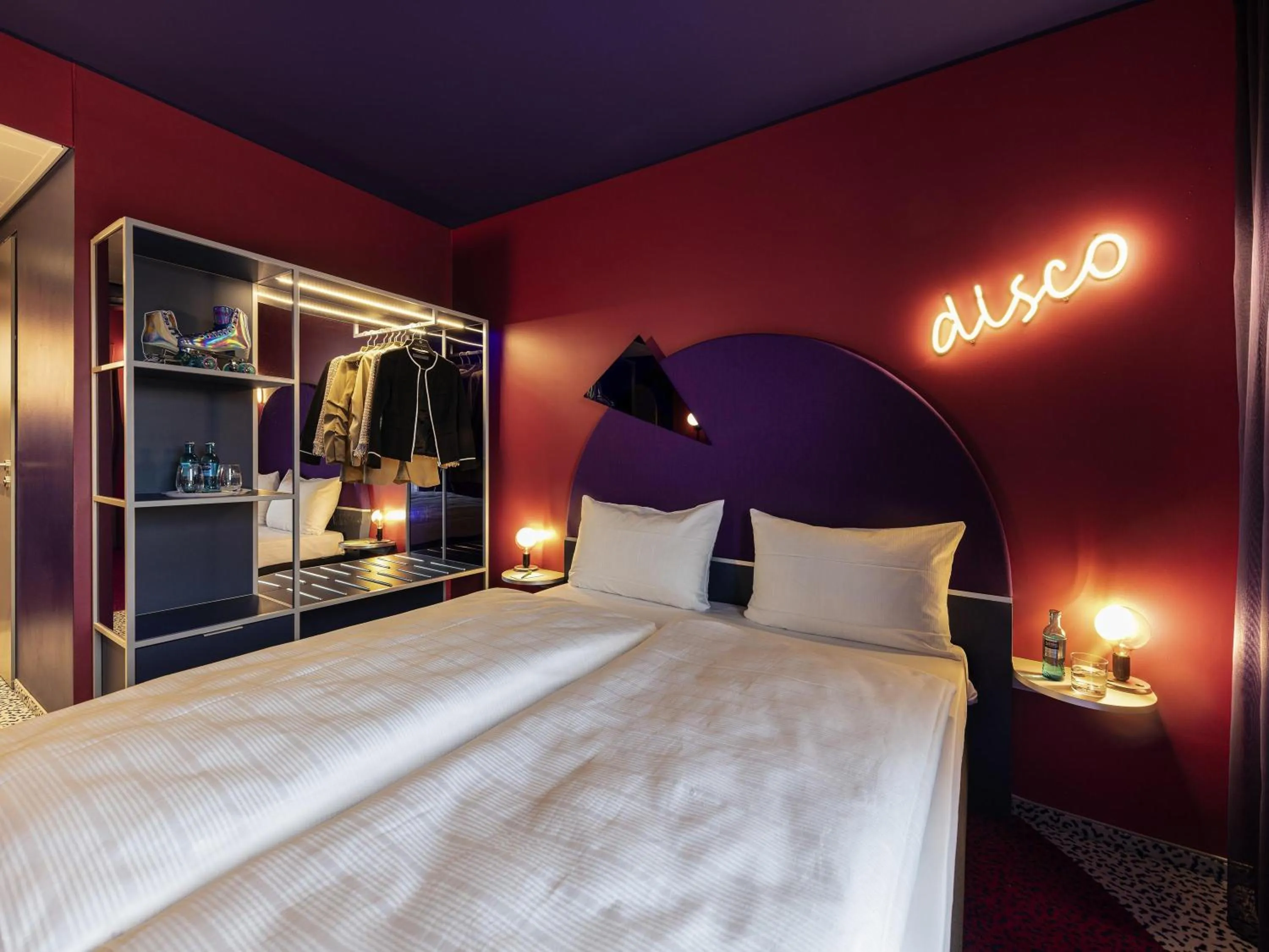 Bedroom, Bed in ibis Styles Muenchen Perlach