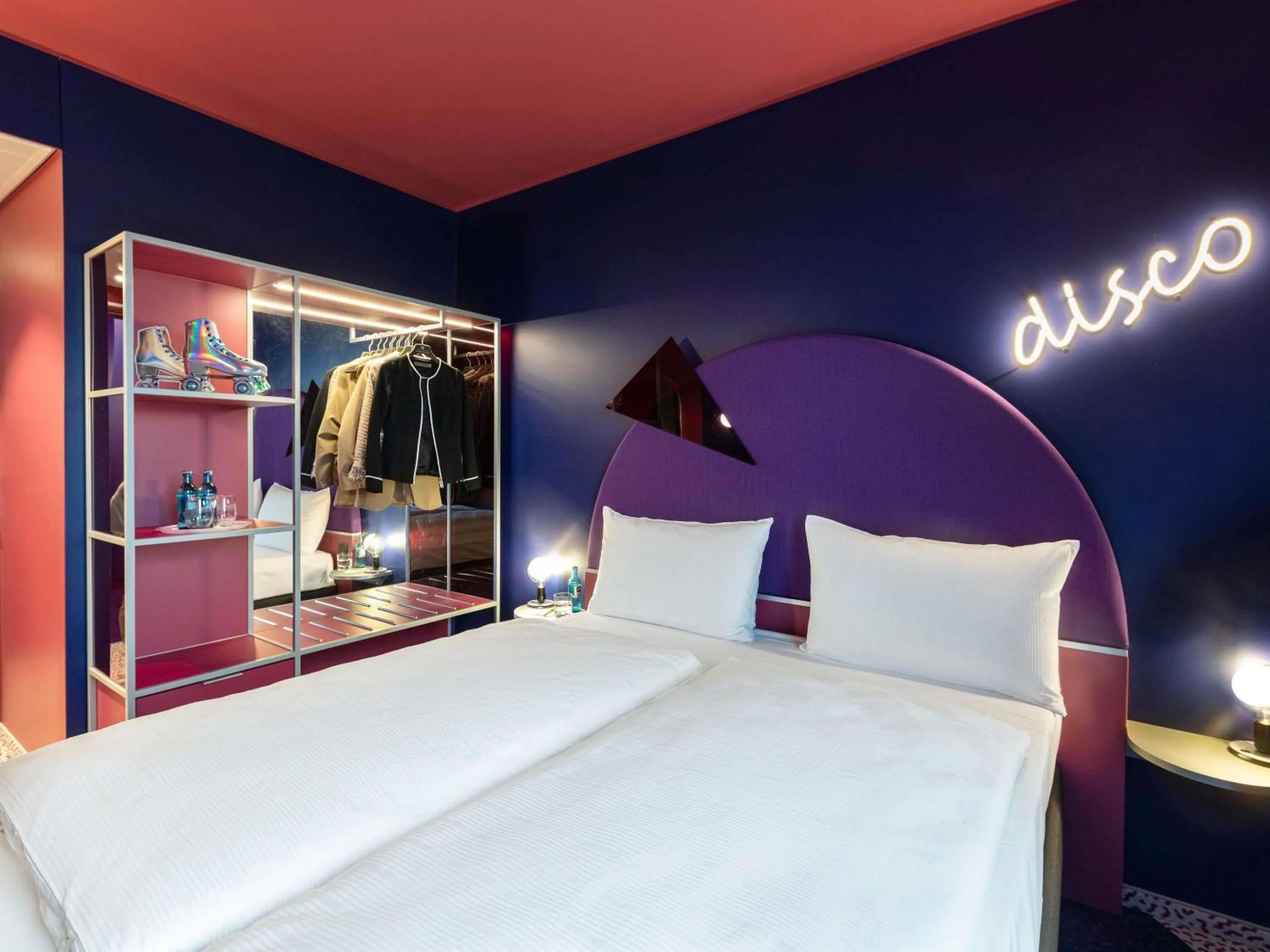 Bedroom, Bed in ibis Styles Muenchen Perlach