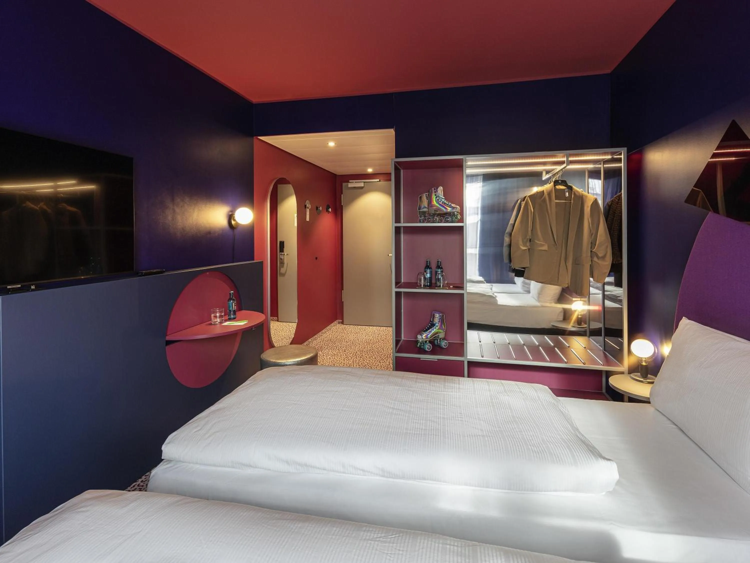 Bedroom, Bed in ibis Styles Muenchen Perlach