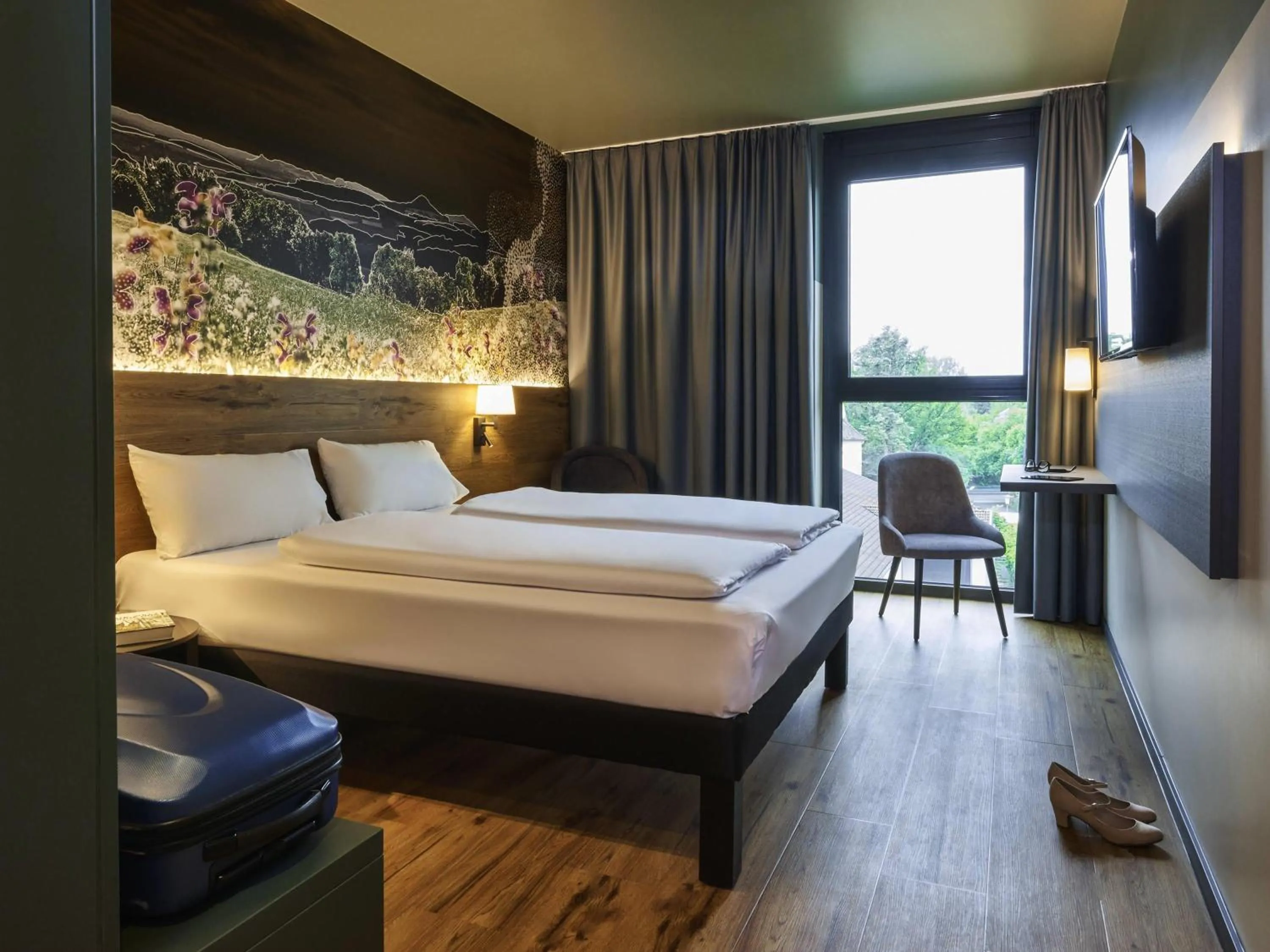 Bedroom, Bed in Ibis Styles Singen
