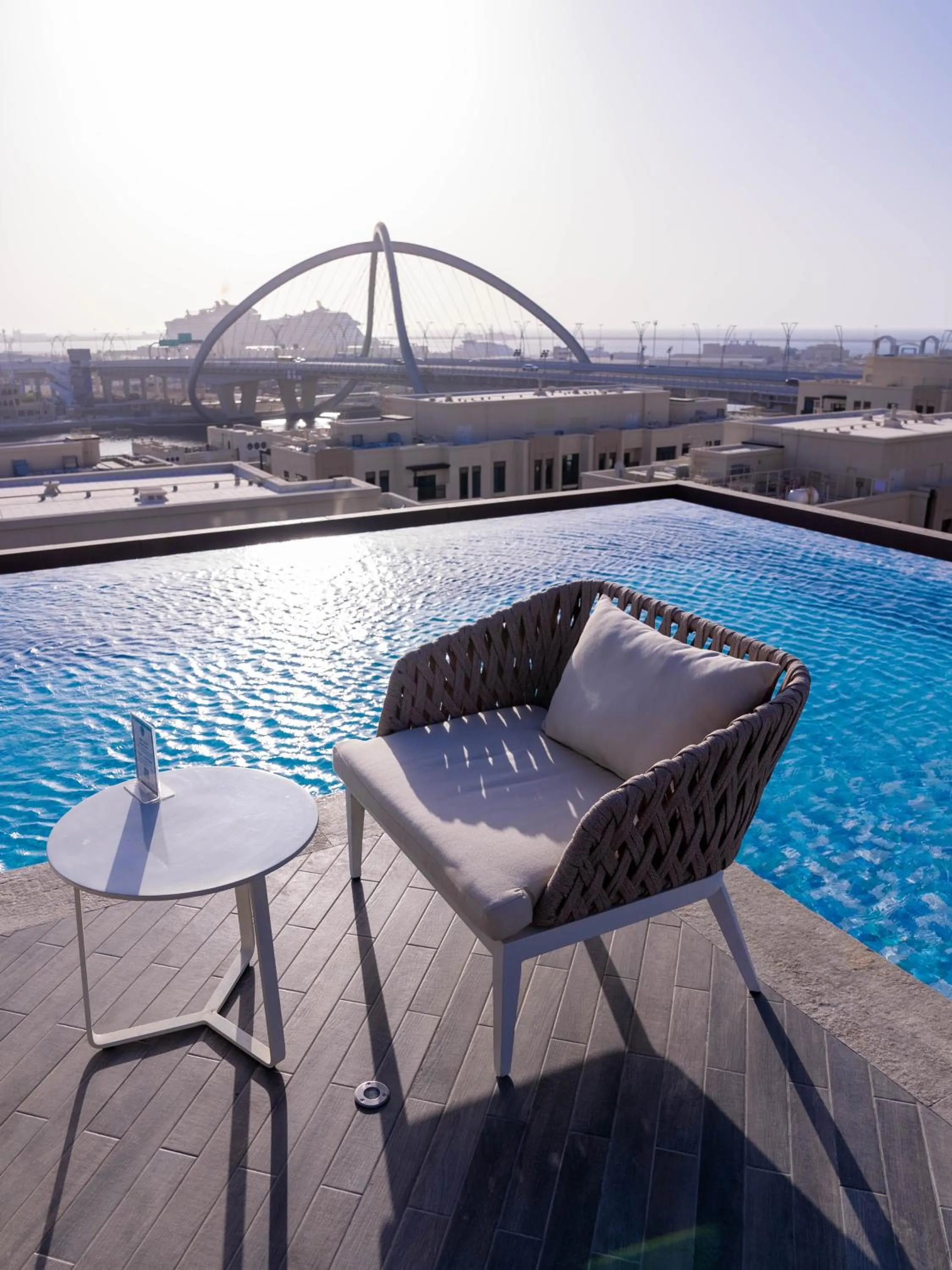 Pool view in ibis Styles Dubai Deira