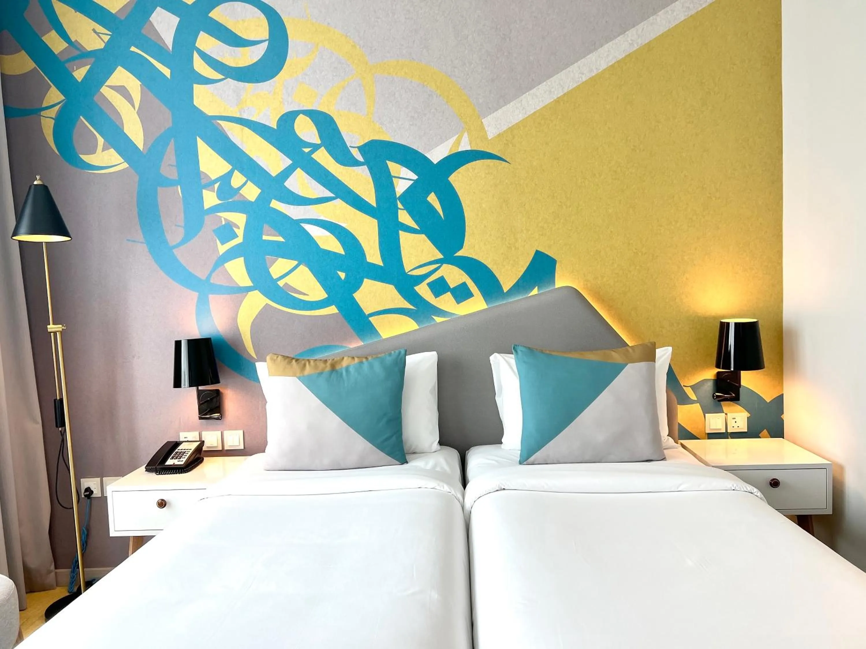 Bed in ibis Styles Dubai Deira