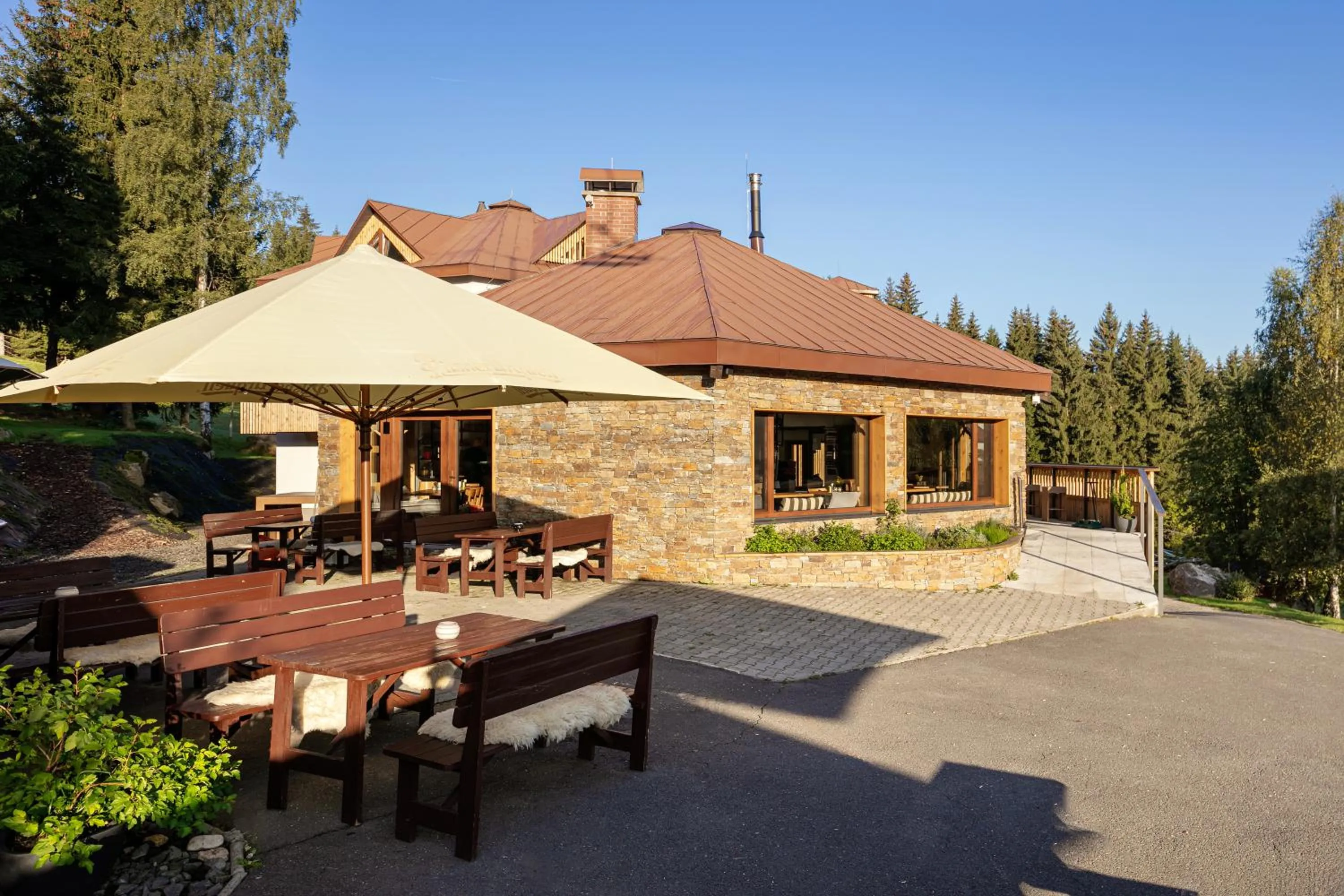 Balcony/Terrace in Ski & Spa hotel BELLEVUE