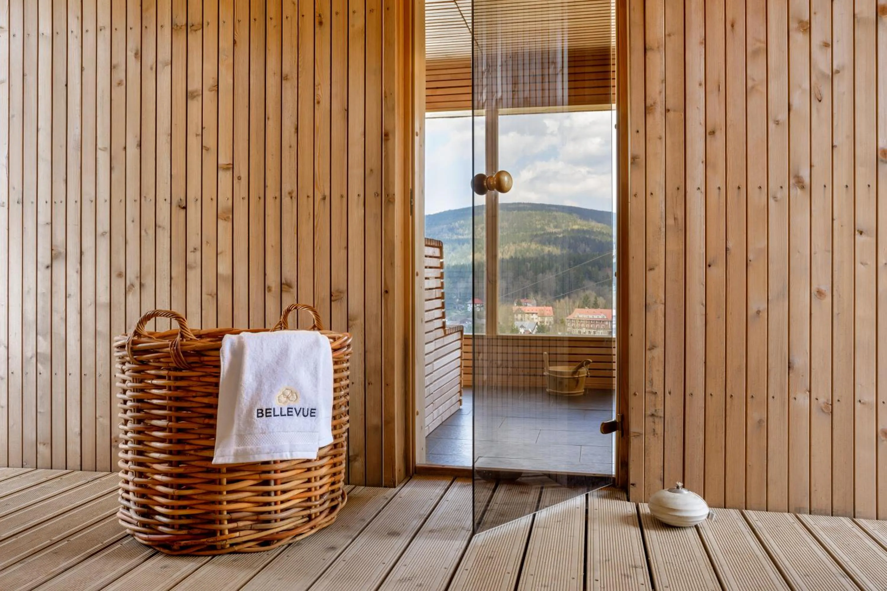 Sauna in Ski & Spa hotel BELLEVUE