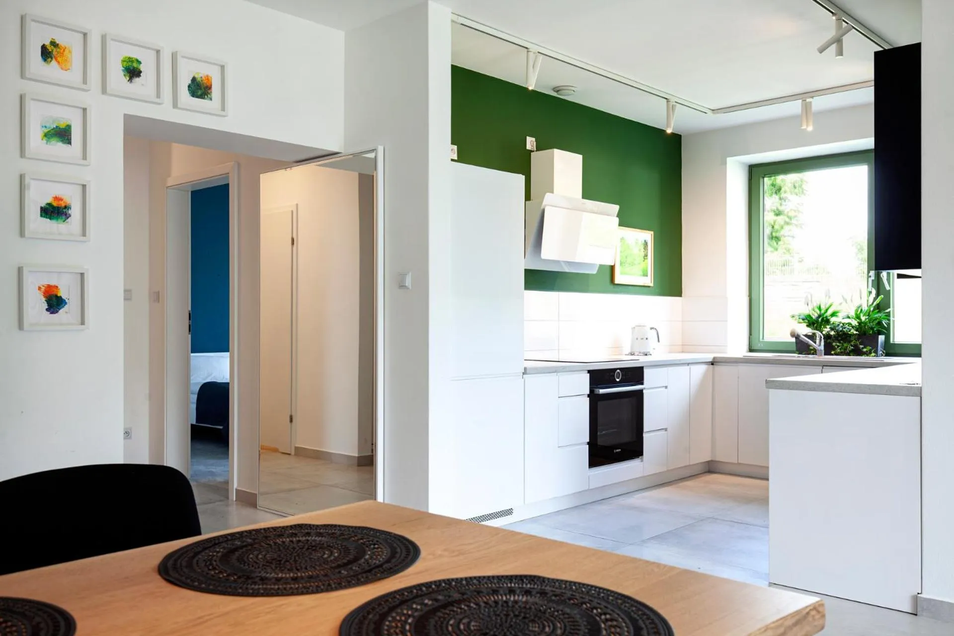 Kitchen or kitchenette in Holimo Hotel