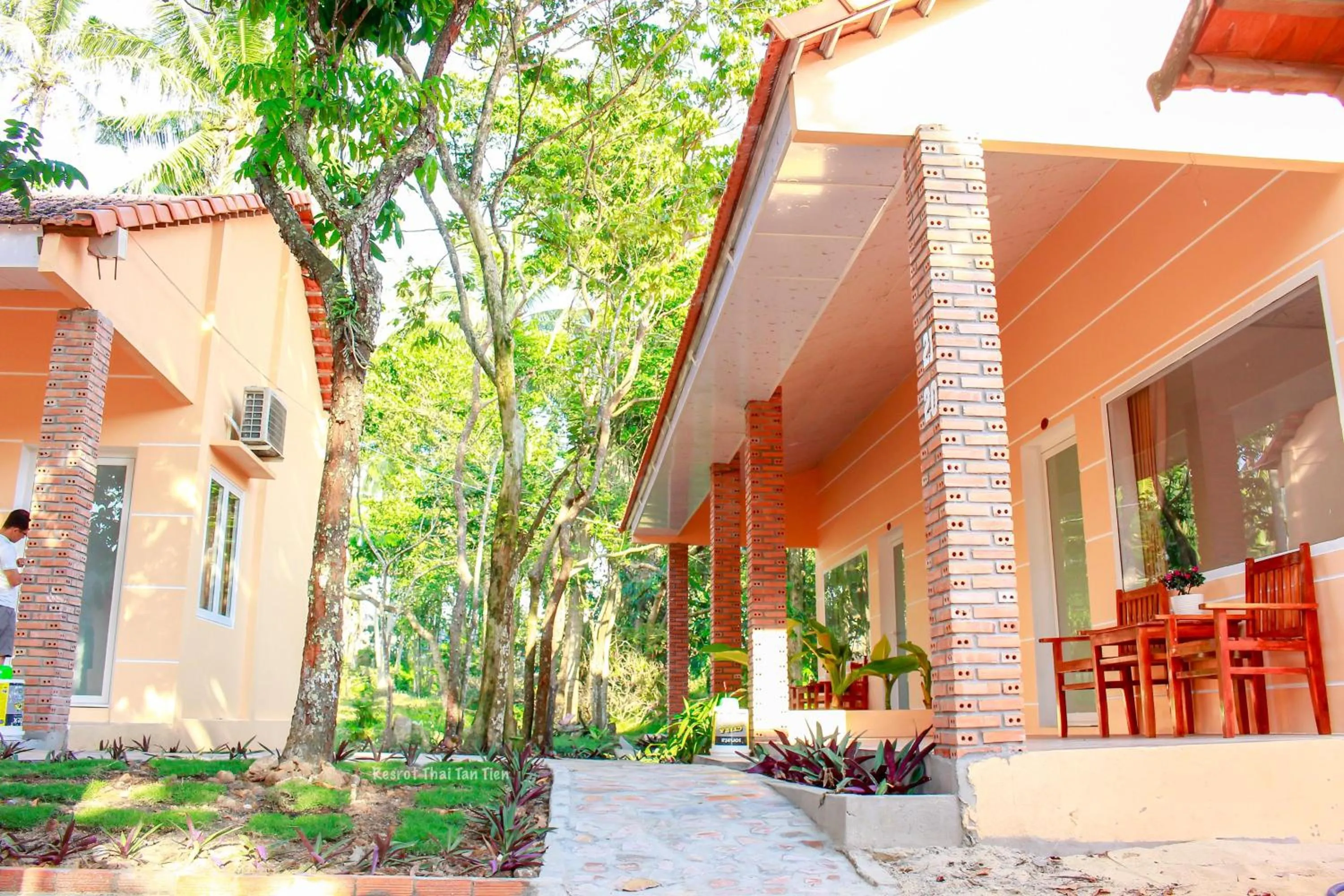 Garden view in Thai Tan Tien Hotel