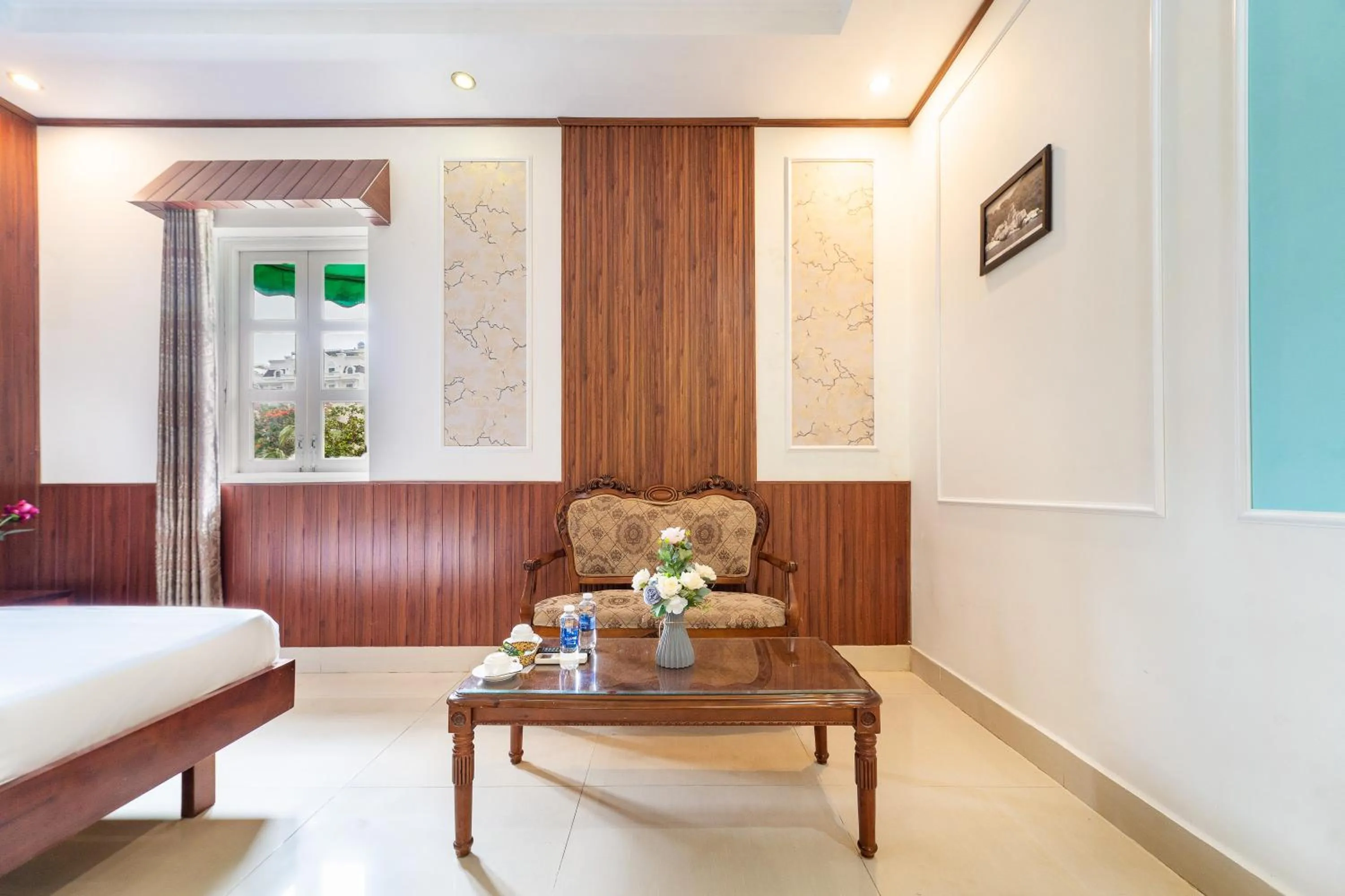 Bed in Phu Van Resort & Spa Phu Quoc