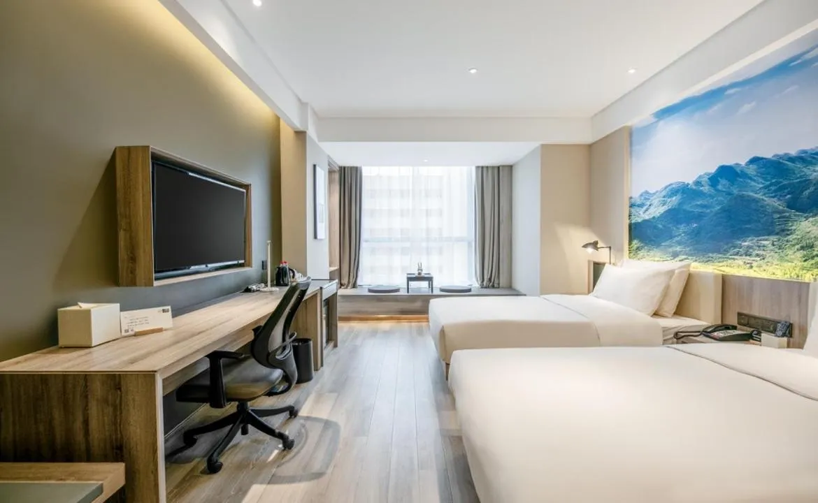 Bed in Atour Hotel Changsha International Covention Centre South Railway Station