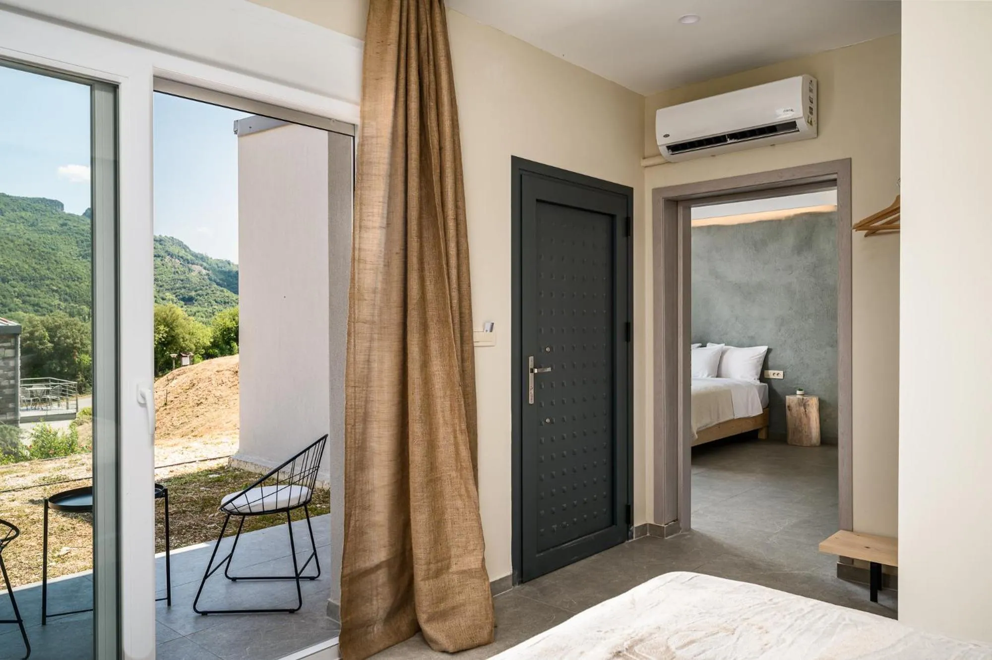 Bed in Gefiri Plakas Hotel, Tzoumerka