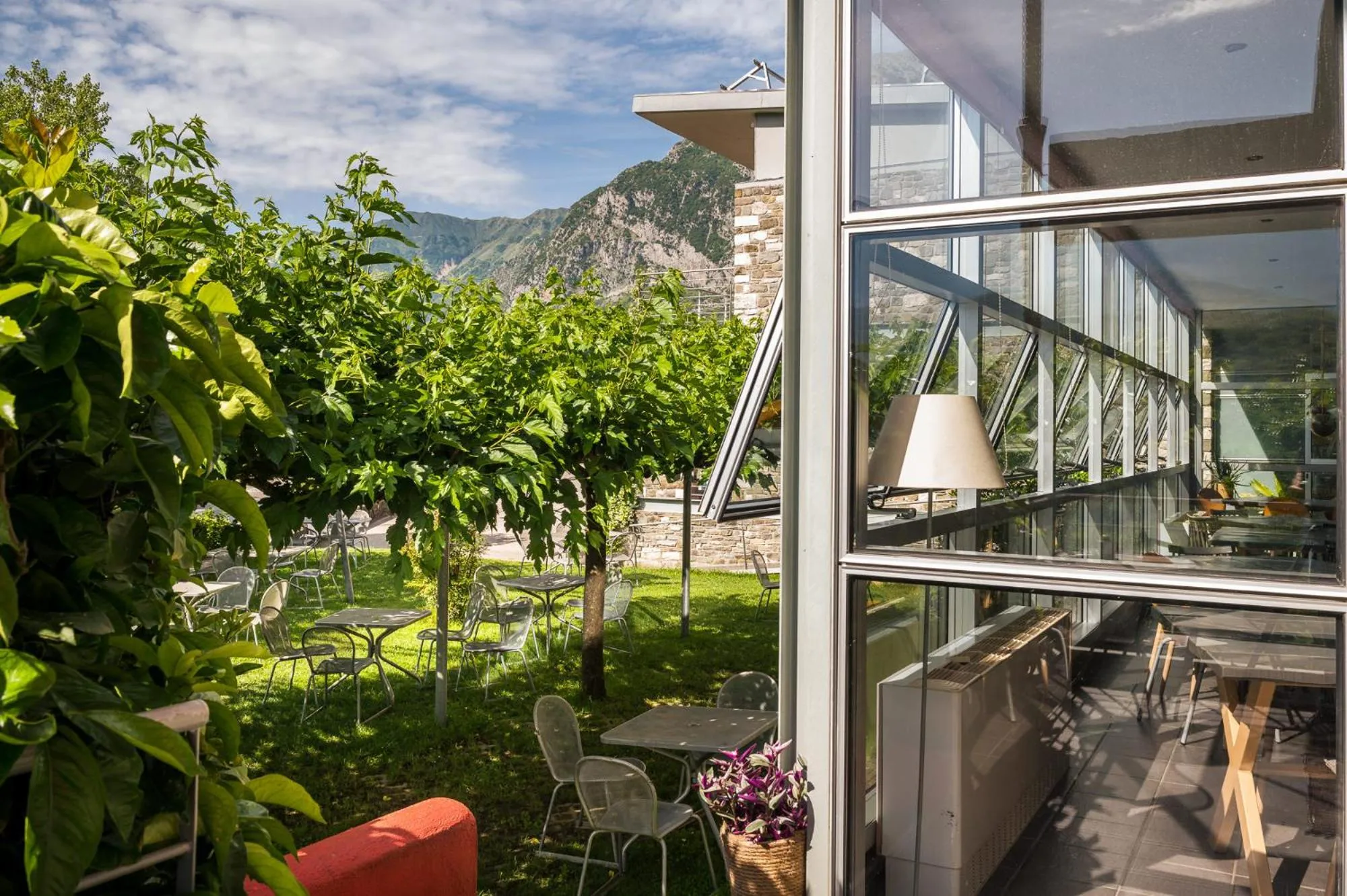 Patio in Gefiri Plakas Hotel, Tzoumerka