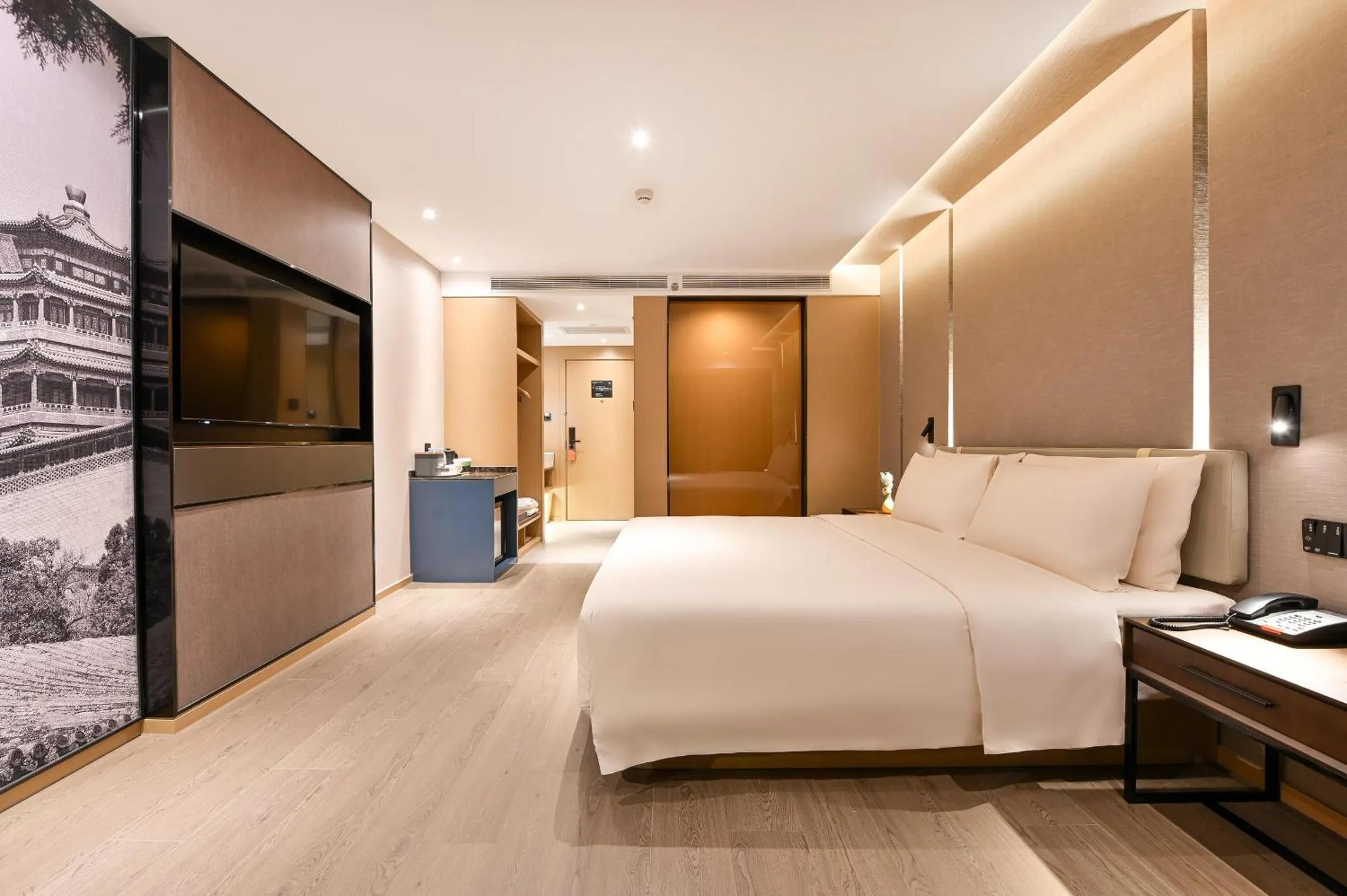 Bed in Atour S Hotel Beijing Anzhen