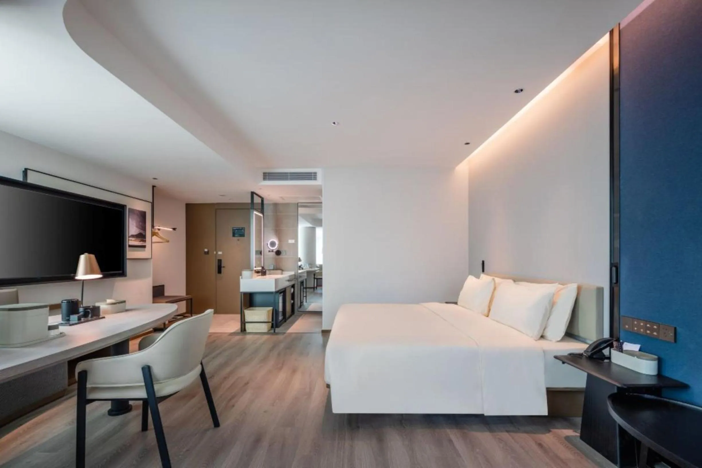 Bedroom, Bed in Atour Hotel Shenyang Changbai Island