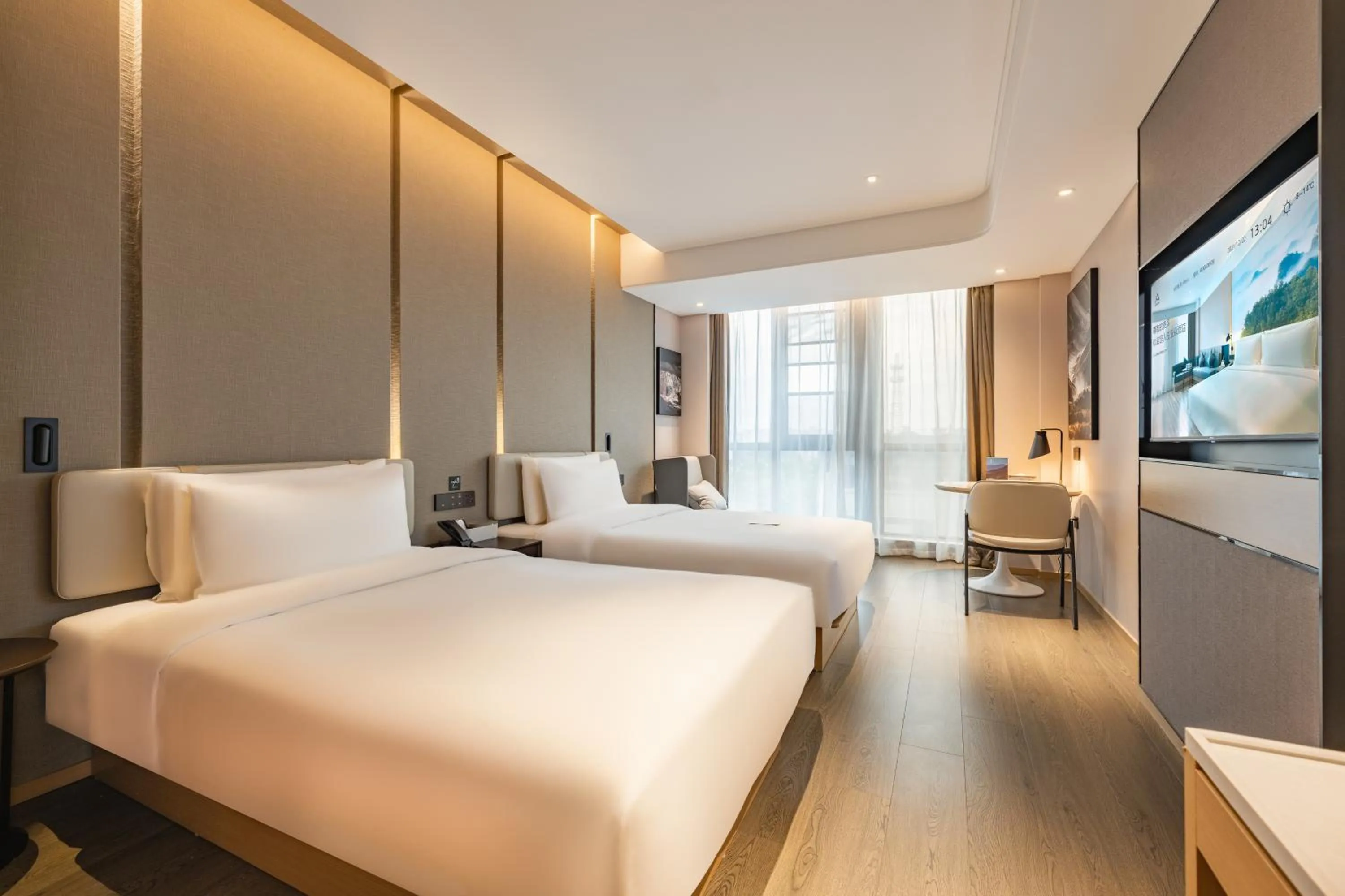 Bedroom, Bed in Atour Hotel Shanghai Pujiang