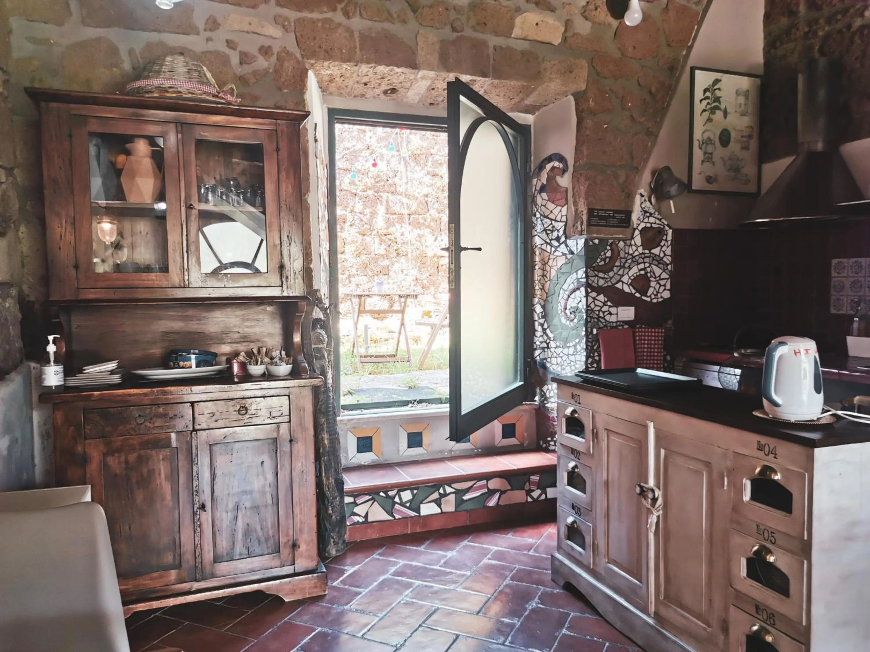 Kitchen or kitchenette in La Casa dei Carrai