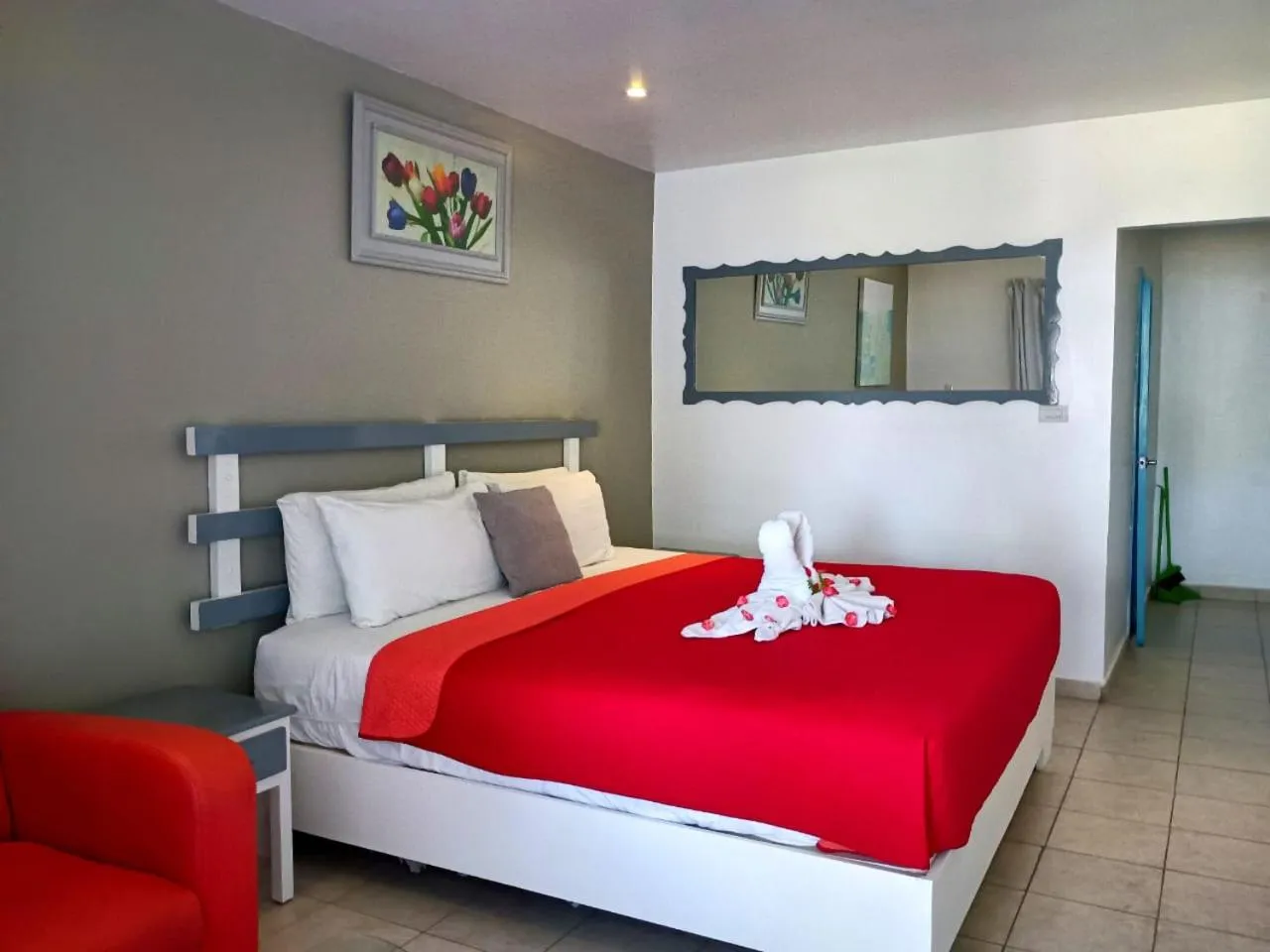 Bed in Costarena Beach Hotel