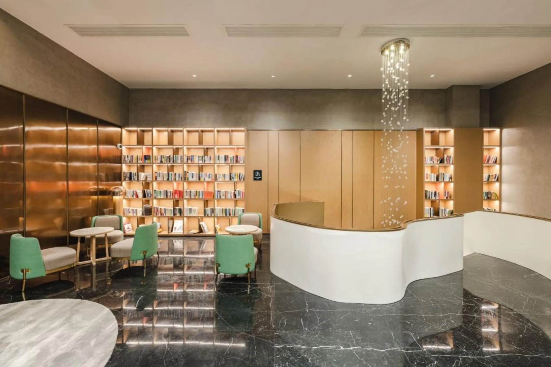 Seating area in Atour Hotel Lingang New Town