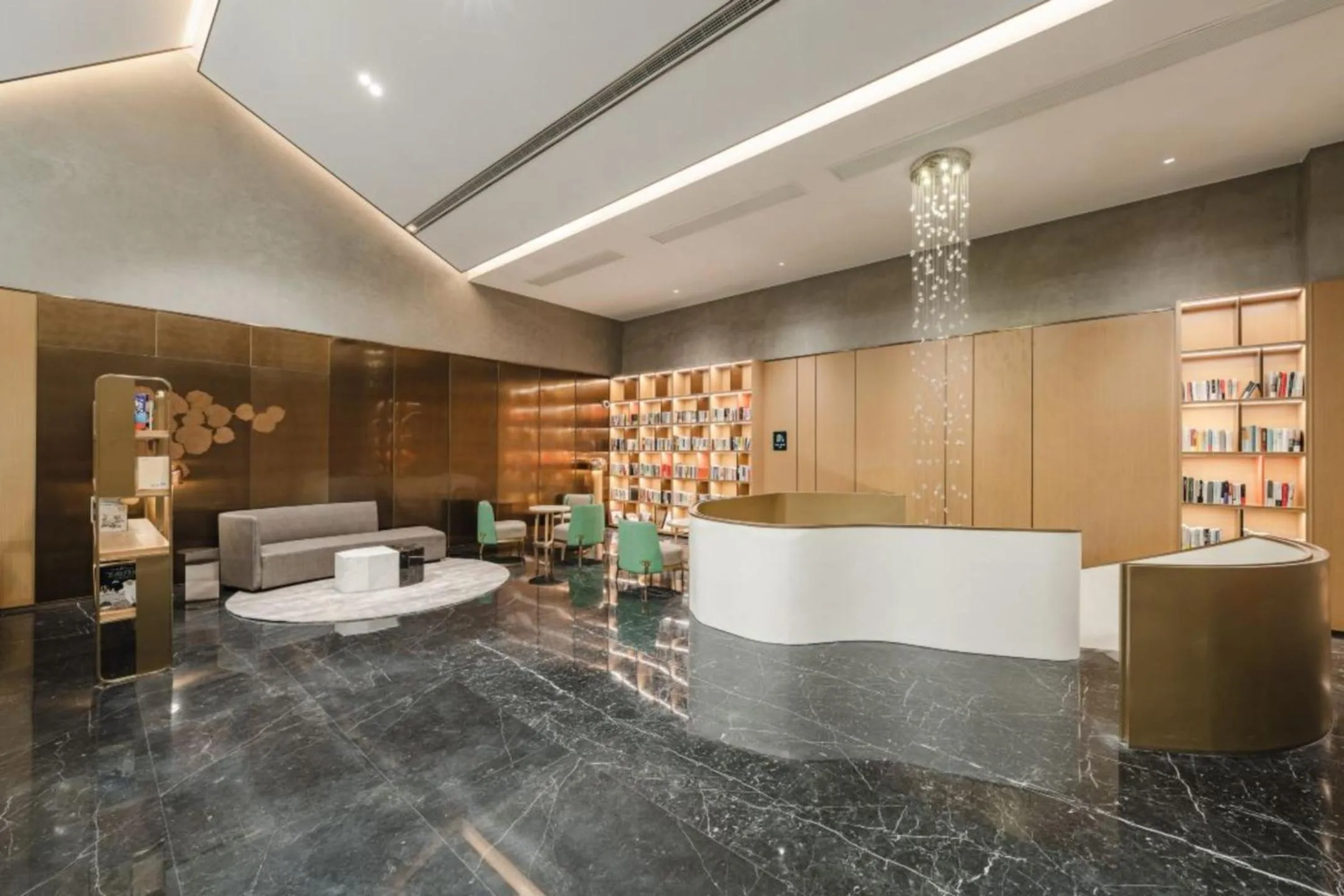 Seating area in Atour Hotel Lingang New Town