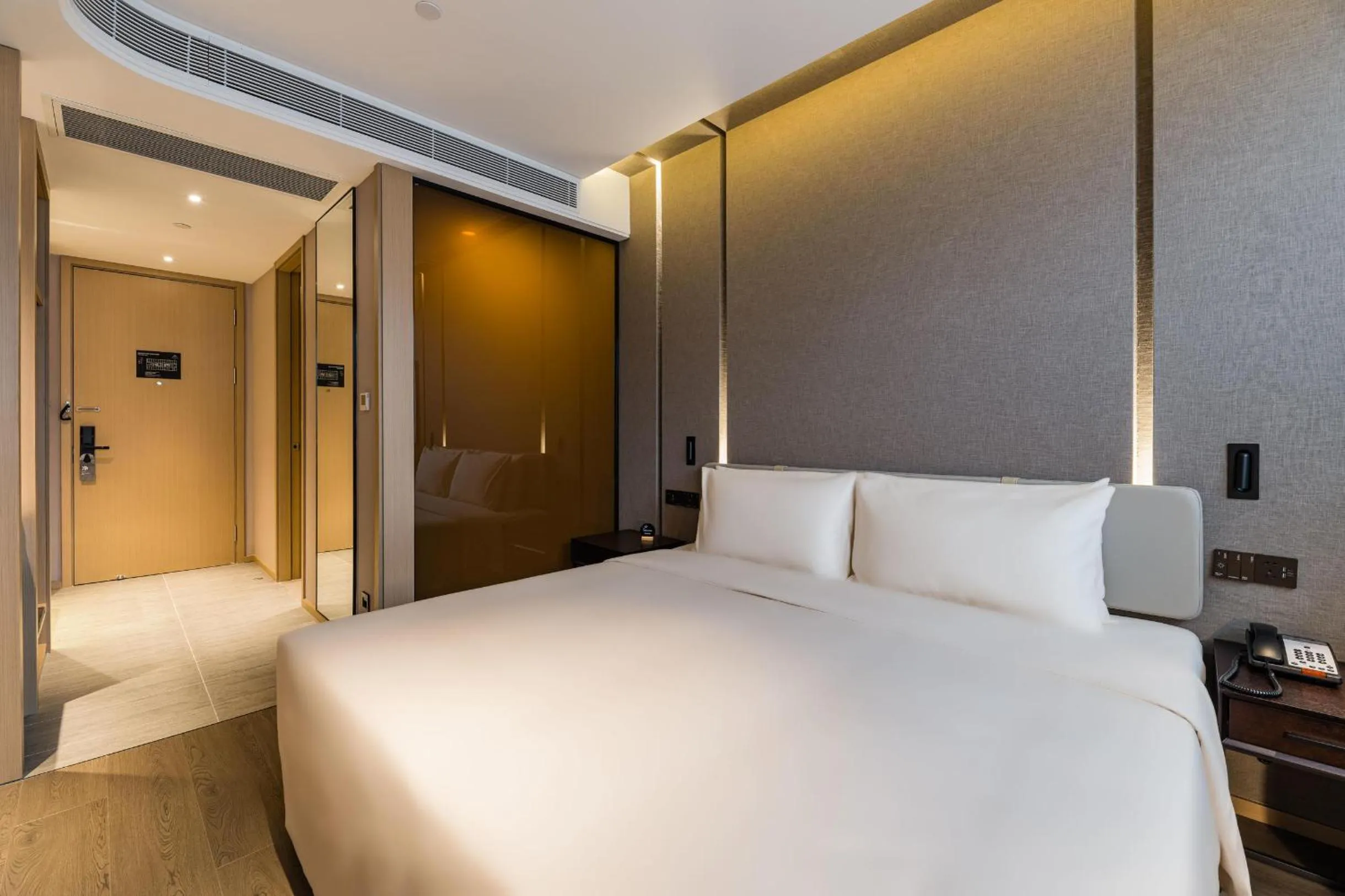 Bed in Atour Hotel Nanjing Olympic Sports Center Tianhe Plaza