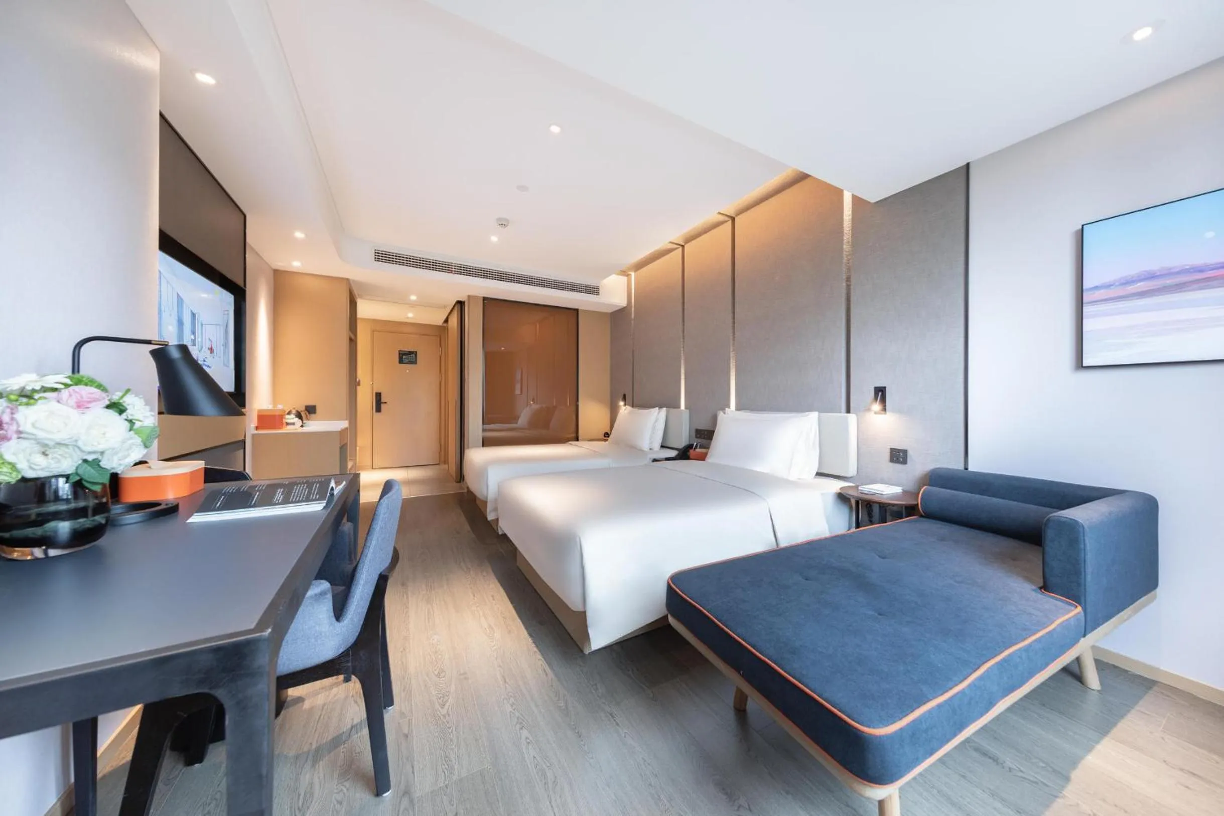 Bed in Atour Hotel Nanjing NUAA Ming Palace