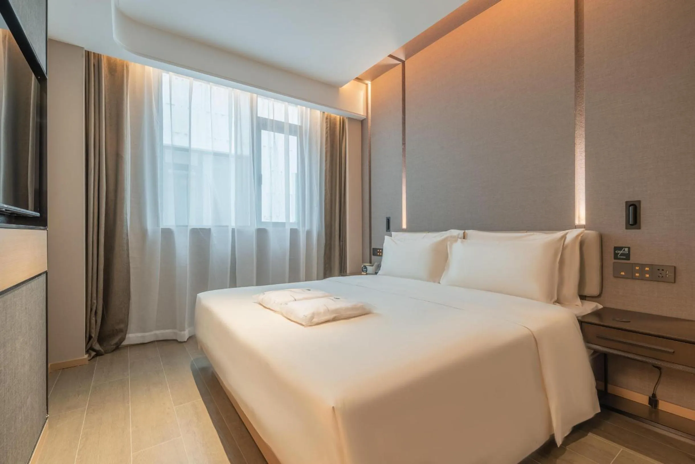 Bed in Atour Hotel Nanjing Jiangbei New District University of Technology