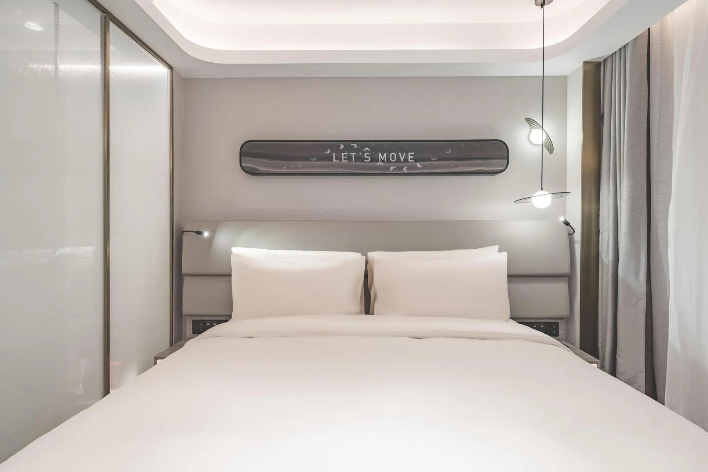 Bed in Atour Light Hotel Nanjing Confucius Pedestrian Street