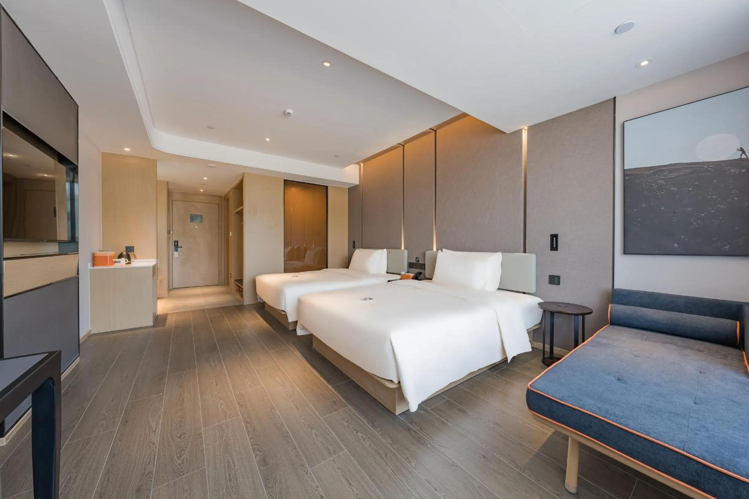 Bed in Atour Hotel Wuxi Yuantouzhu Scenic Area Qianrong Road