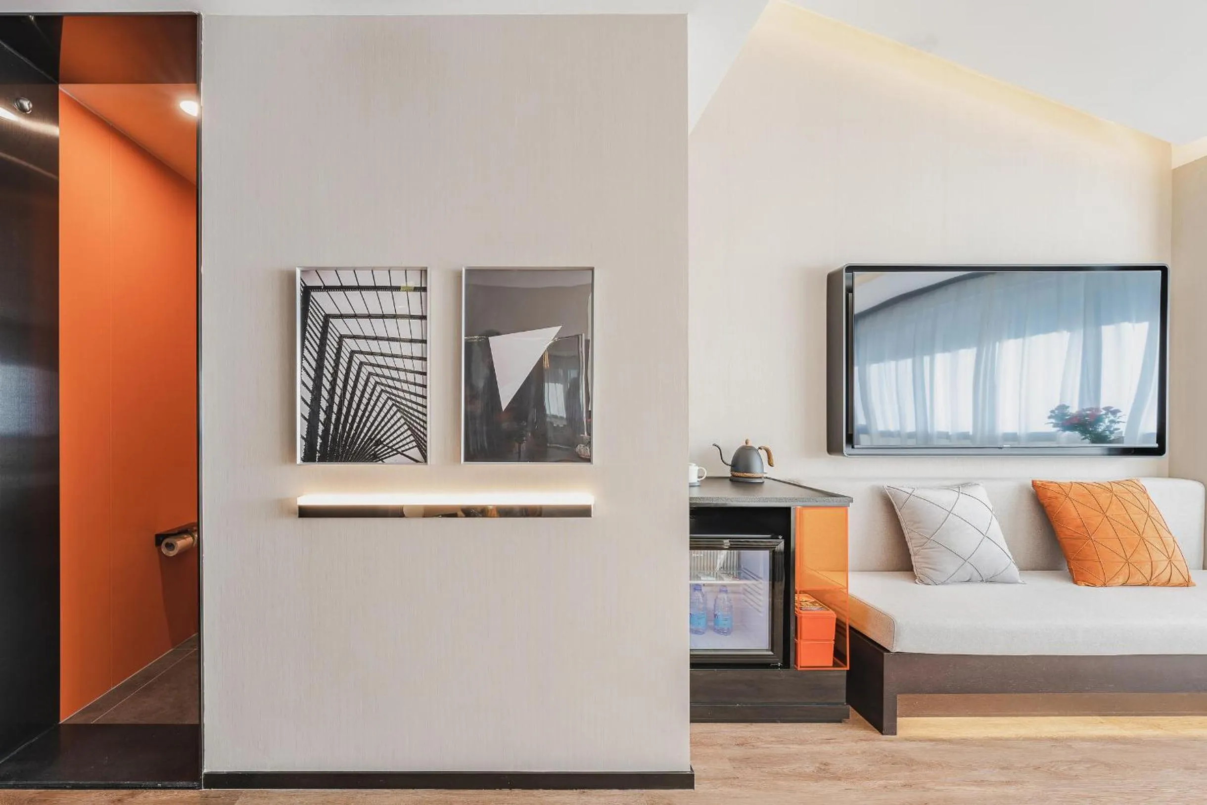 Bed in Atour S Hotel Wuxi Nanchang Street