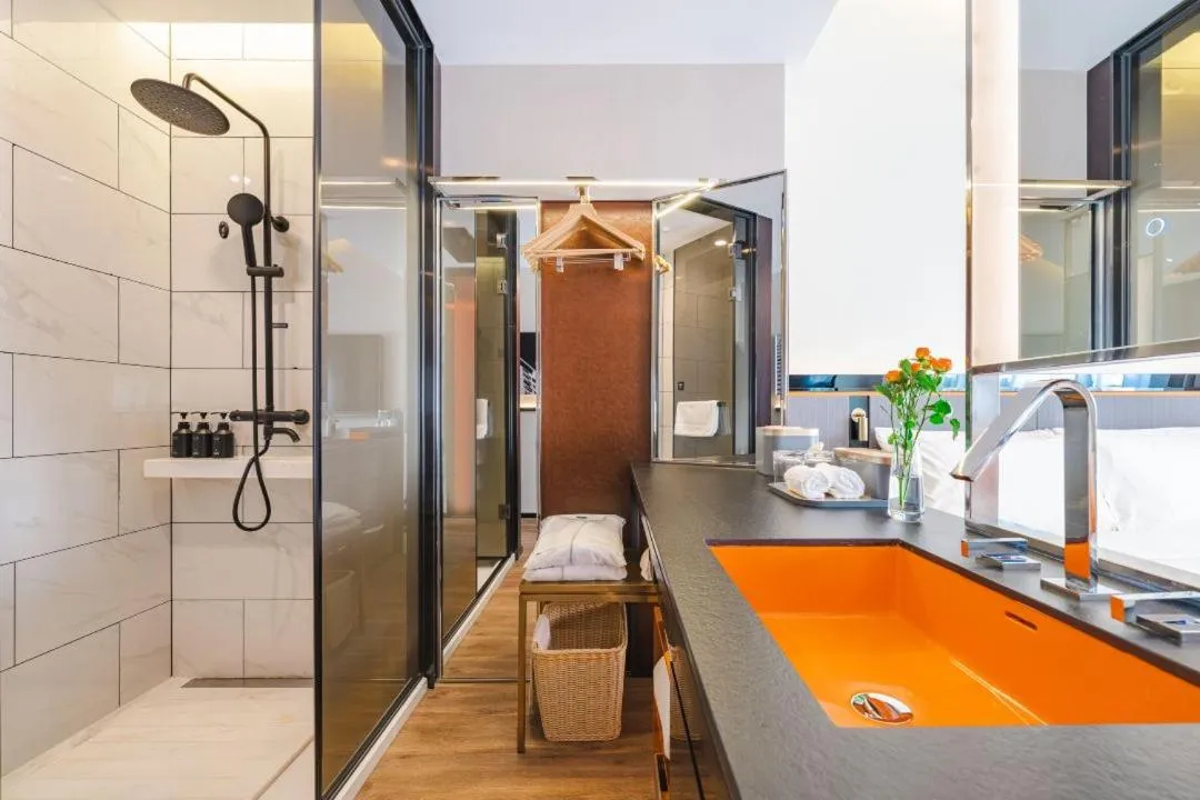 Bathroom in Atour S Hotel Wuxi Nanchang Street