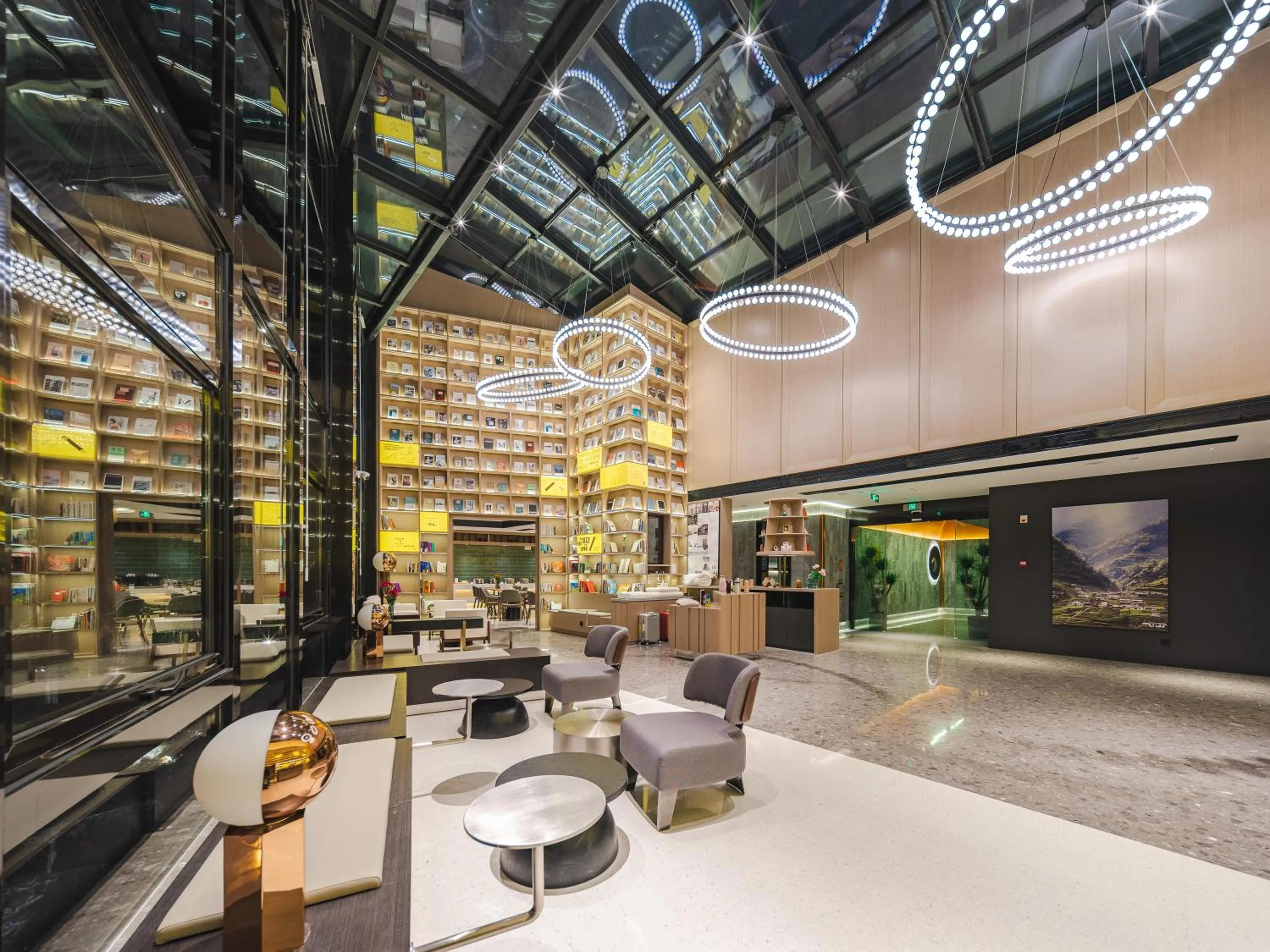 Lobby or reception in Atour S Hotel Wuxi Nanchang Street