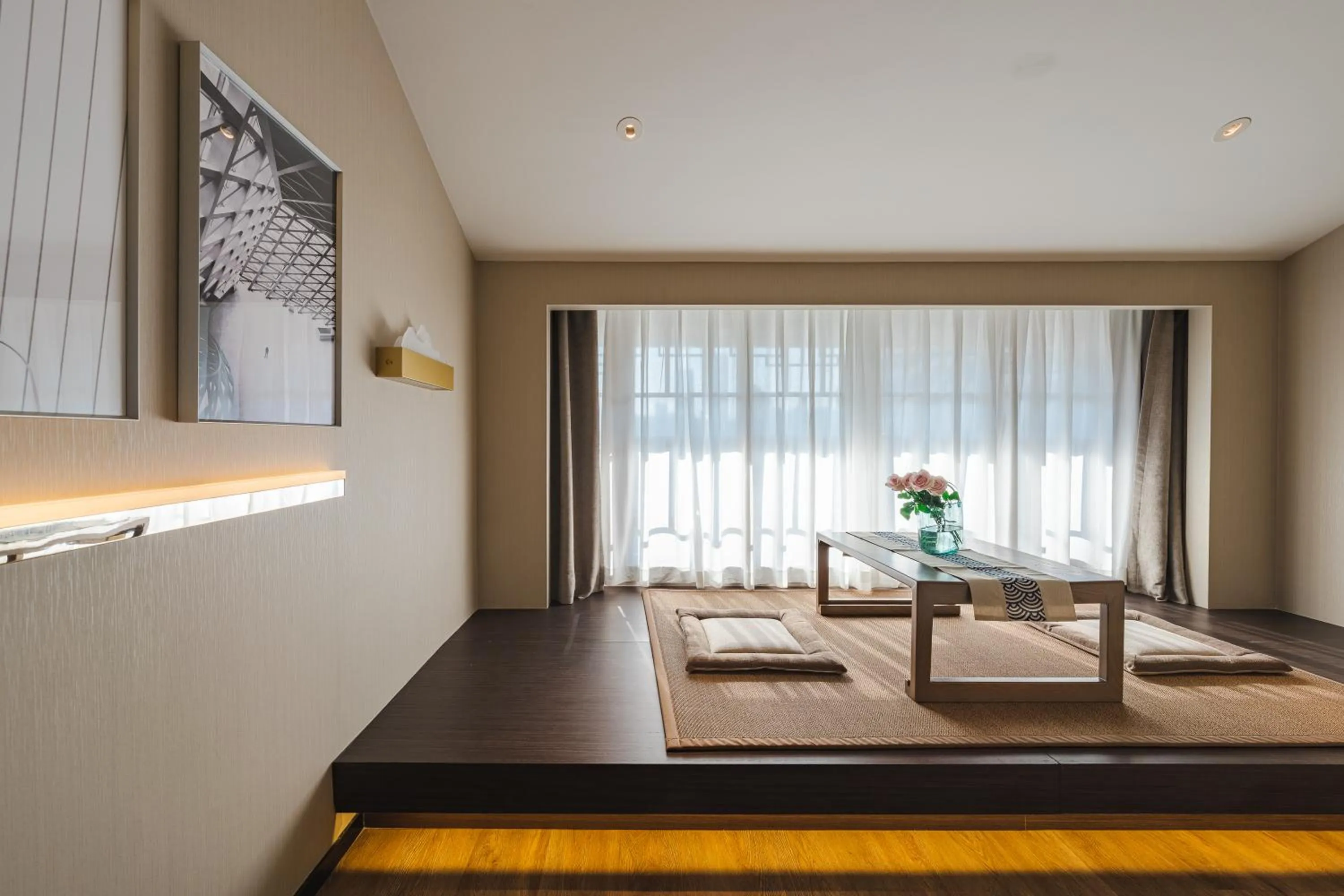 Seating area in Atour S Hotel Wuxi Nanchang Street