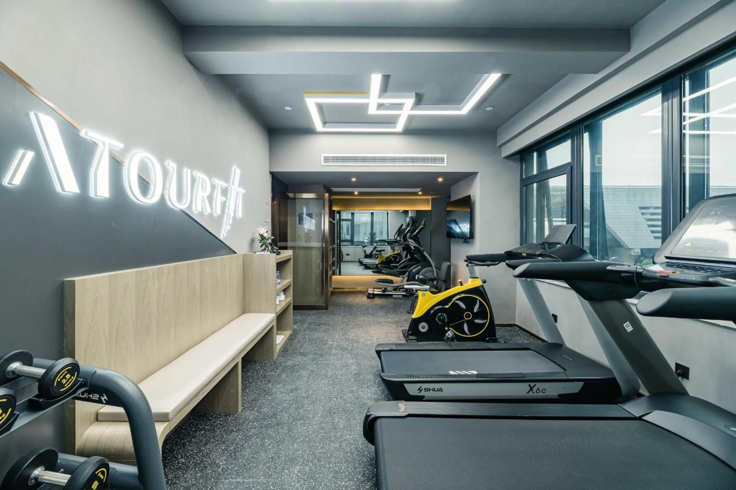 Fitness centre/facilities in Atour Hotel Suzhou North High-Speed Railway Station