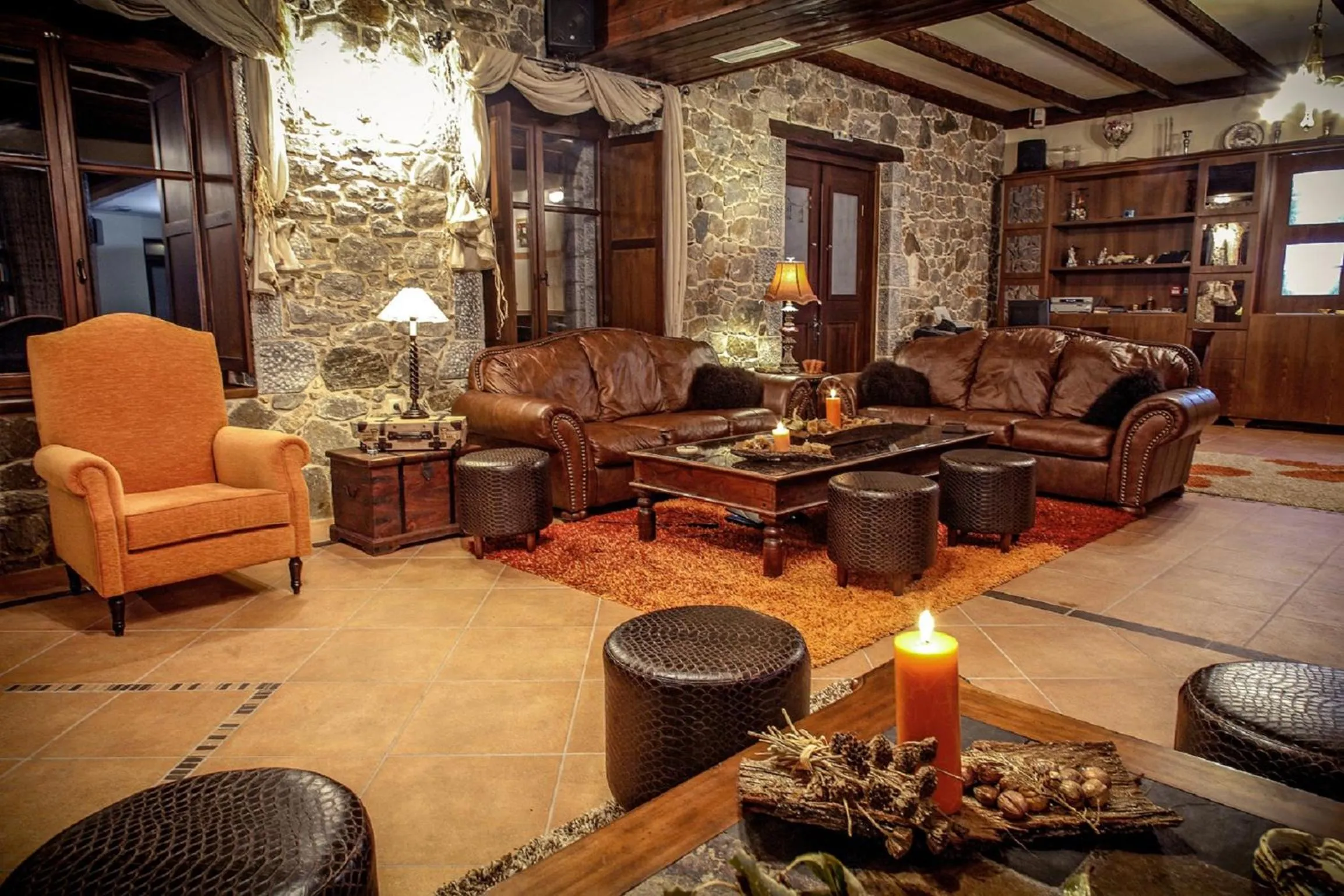 Living room in Ξενώνας Ουρανογείτων