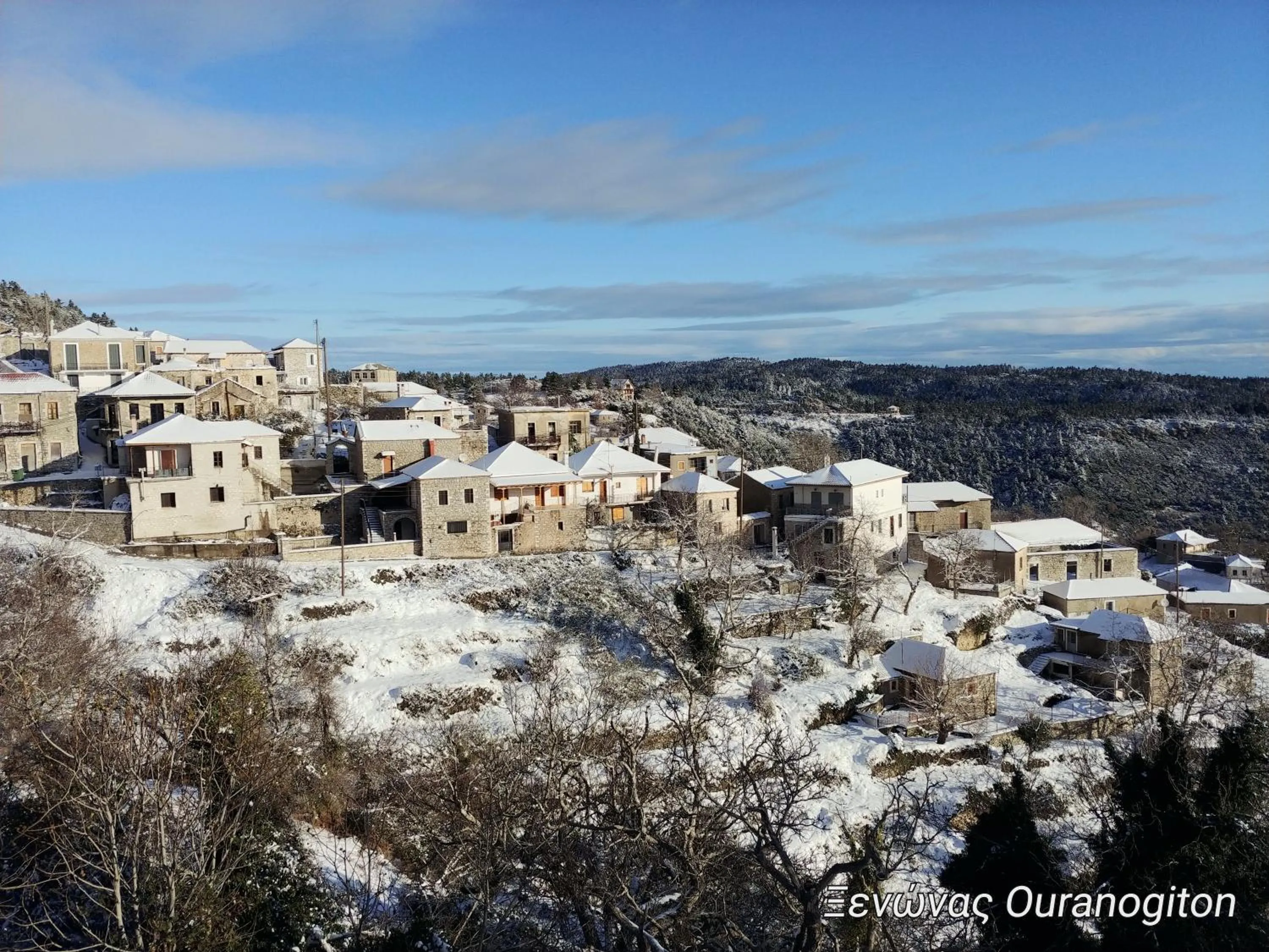 Winter in Ξενώνας Ουρανογείτων