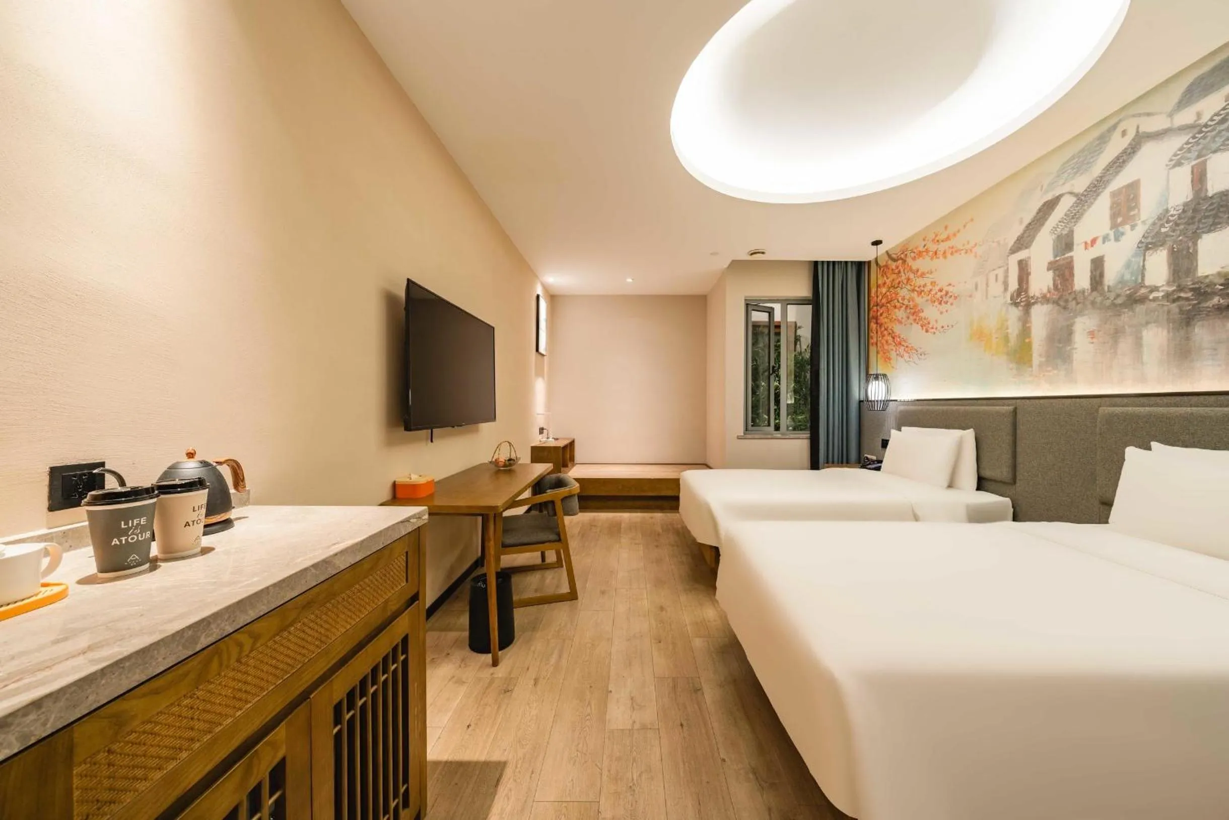 Bed in Atour X Hotel Hangzhou West Lake Ding an Road