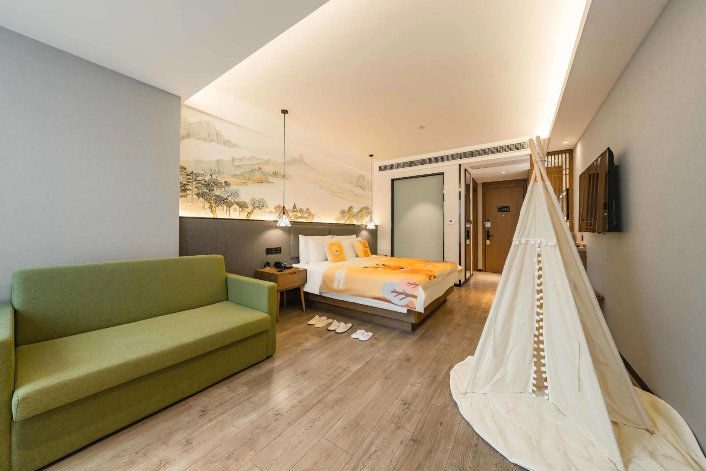 Bed in Atour X Hotel Hangzhou West Lake Ding an Road