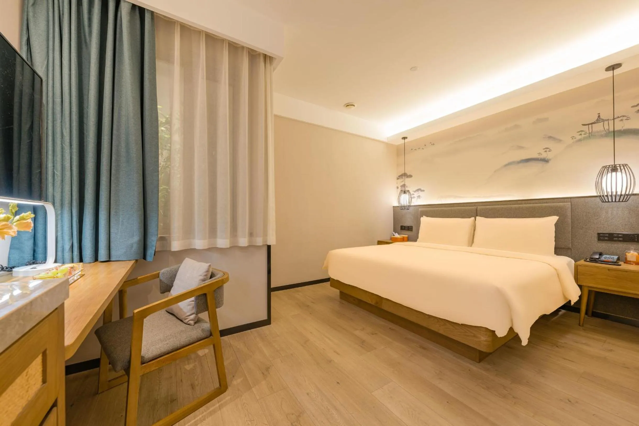 Bed in Atour X Hotel Hangzhou West Lake Ding an Road