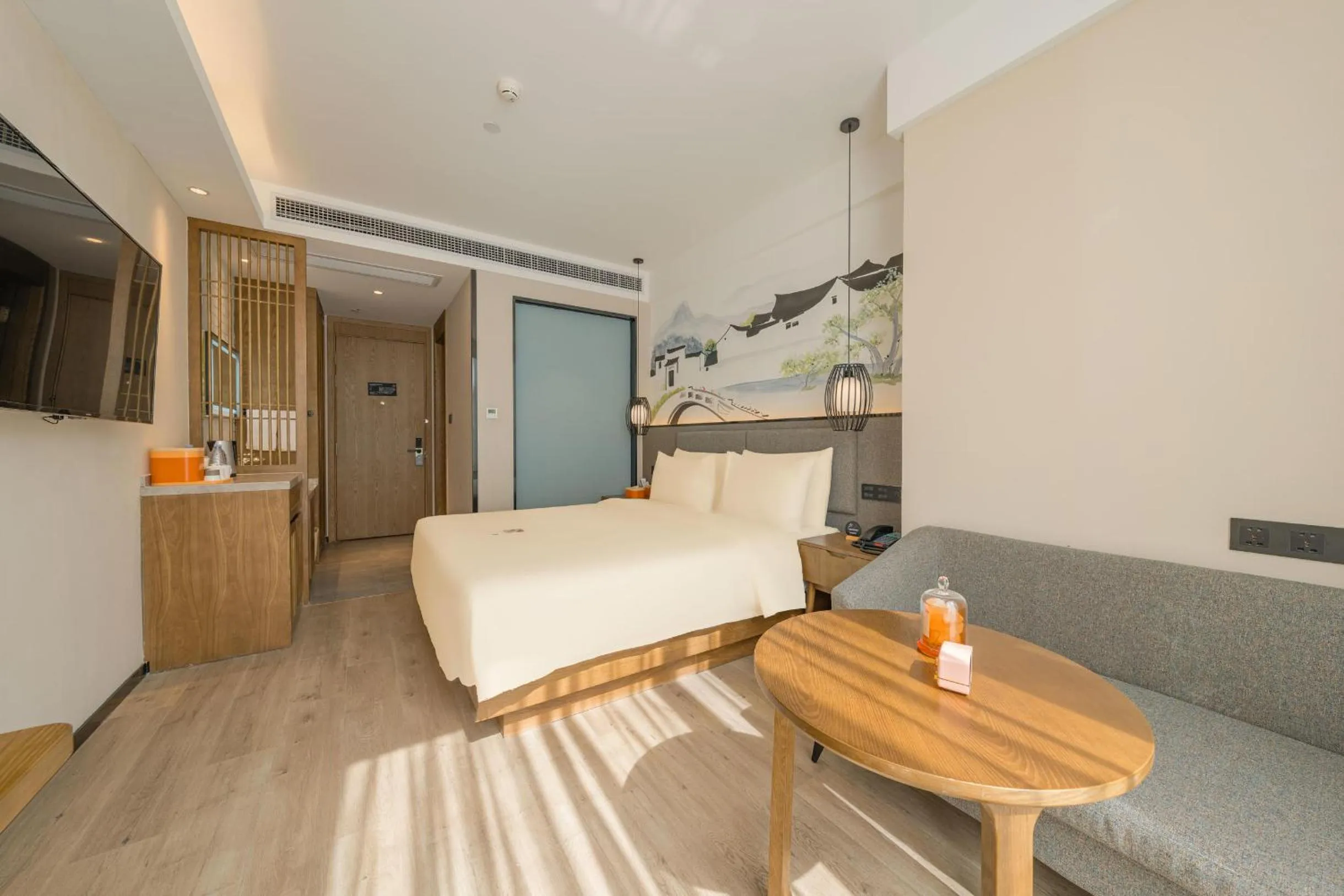 Bed in Atour X Hotel Hangzhou West Lake Ding an Road